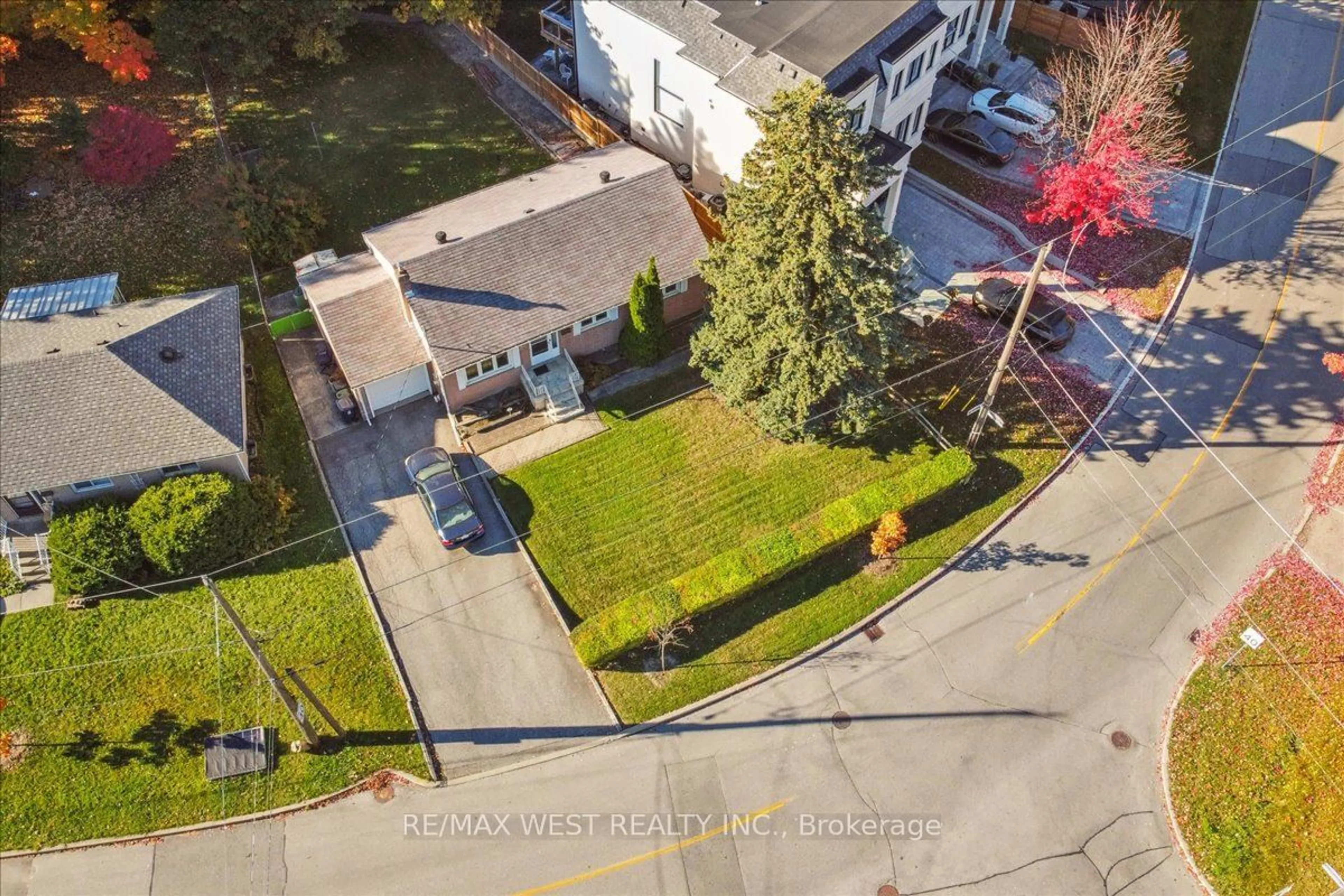 Frontside or backside of a home, the fenced backyard for 163 Newton Dr, Toronto Ontario M2M 2N6