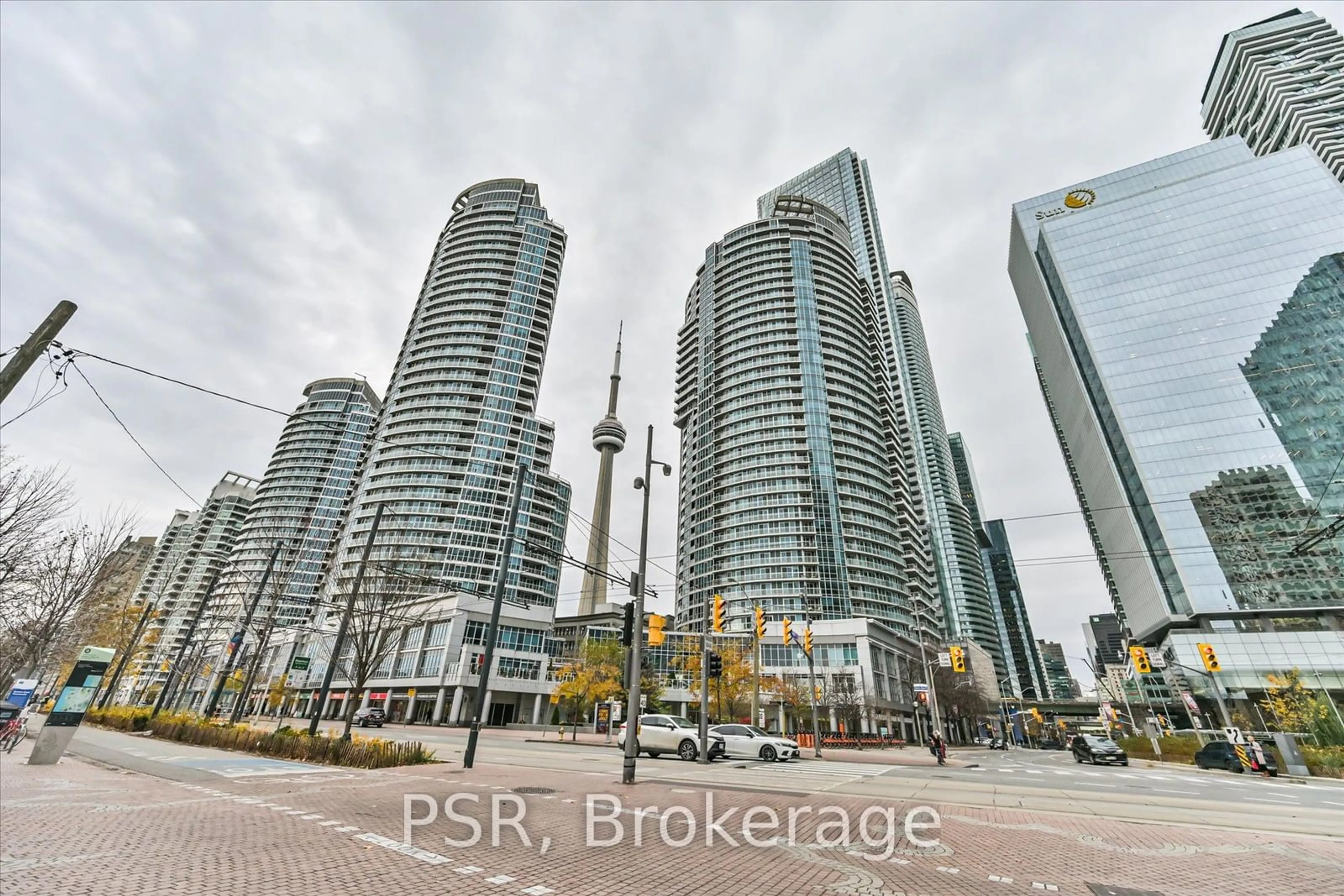 A pic from exterior of the house or condo, the street view for 8 York St #1102, Toronto Ontario M5J 2Y2