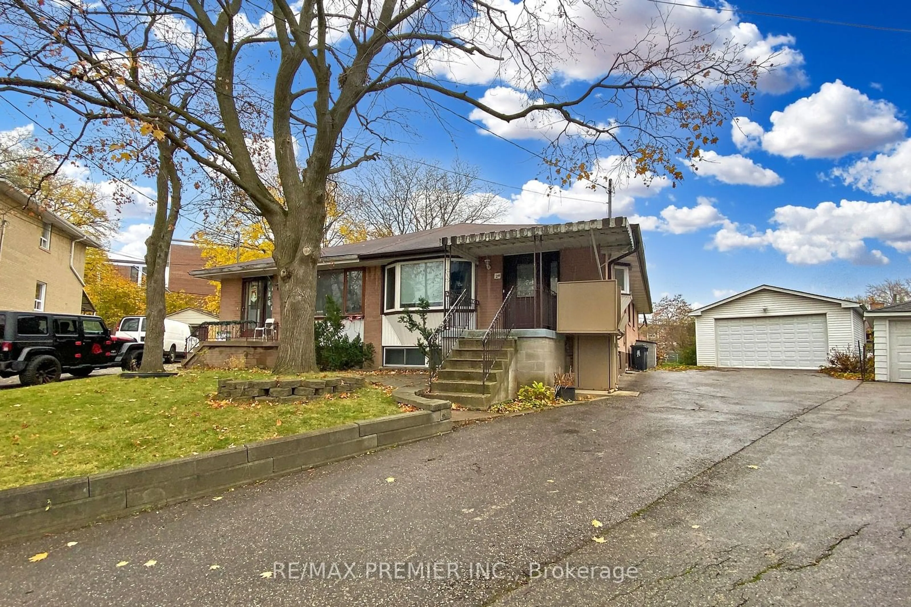 A pic from exterior of the house or condo, the street view for 24 Dunboyne Crt, Toronto Ontario M2R 2B7