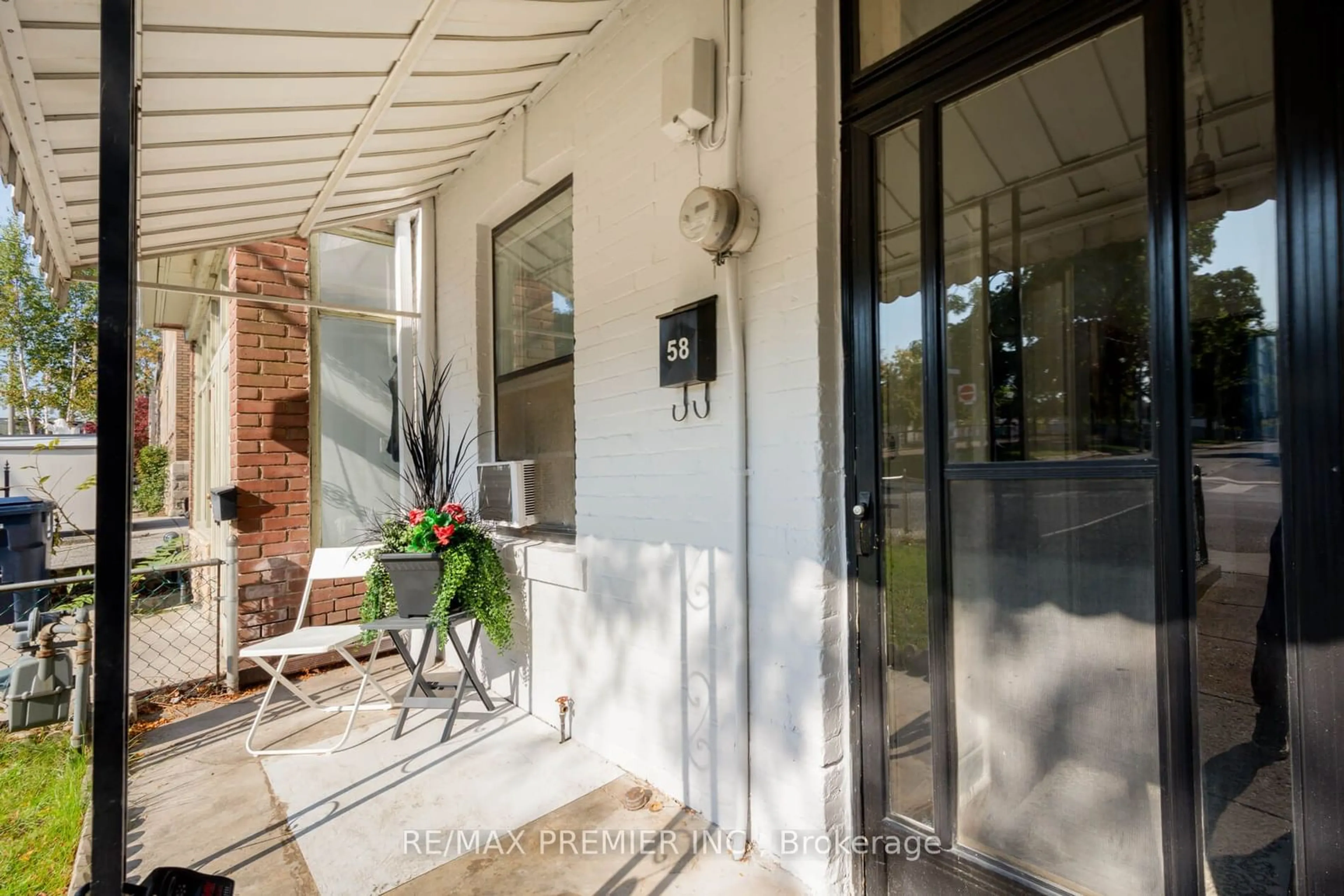 Patio, the street view for 58 Mansfield Ave, Toronto Ontario M6J 2B2