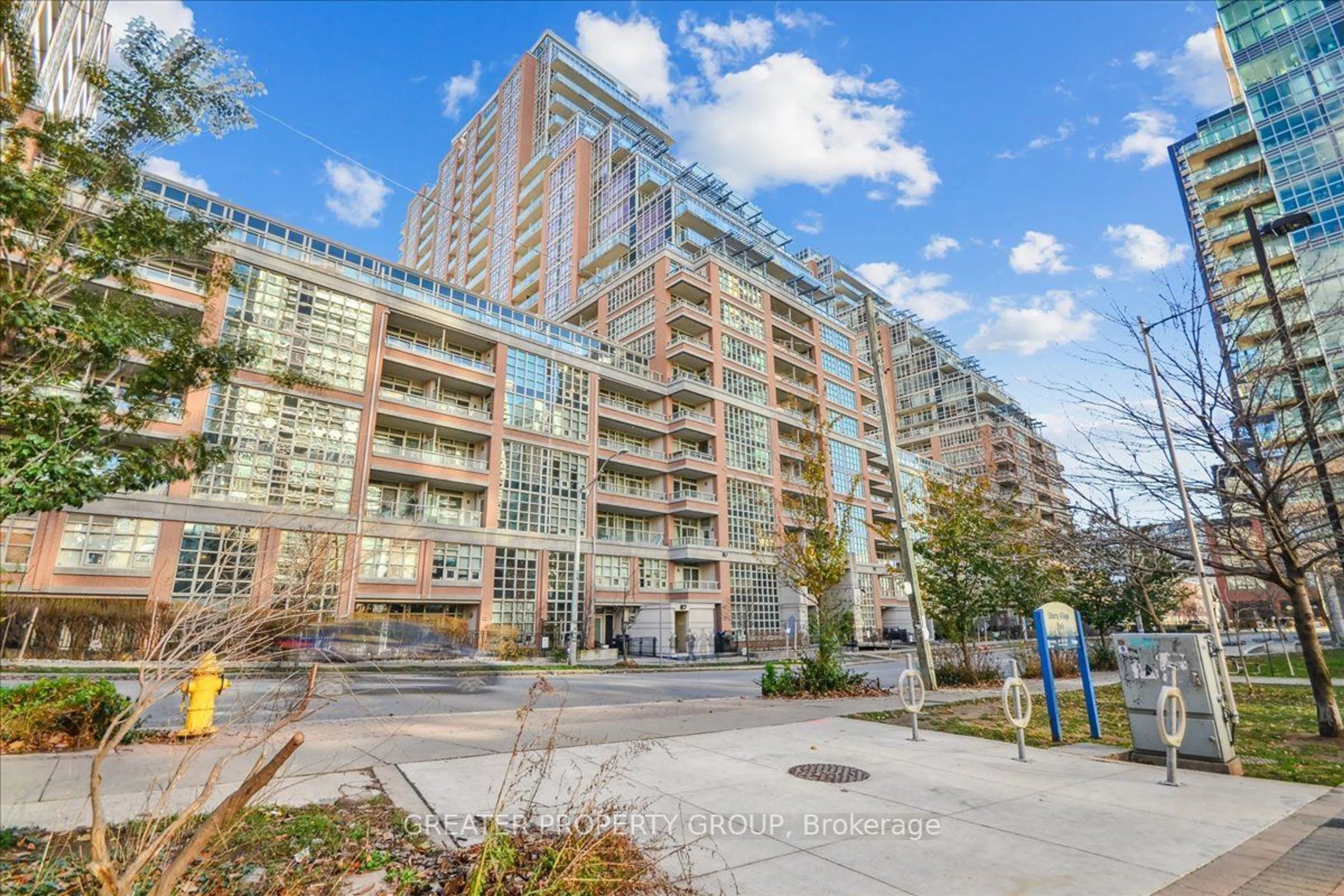 A pic from exterior of the house or condo, the street view for 75 East Liberty St #910, Toronto Ontario M6K 3R3