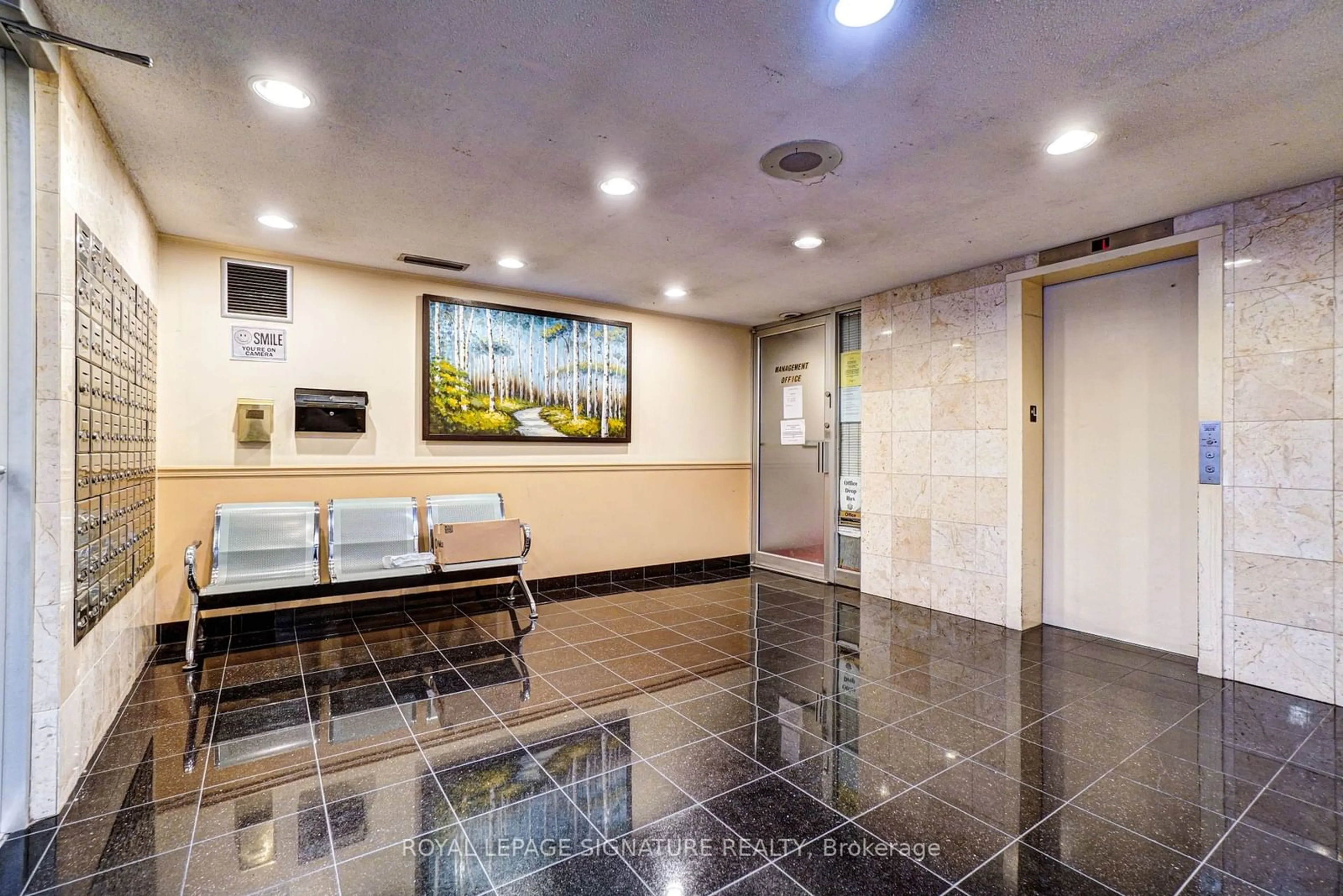 Indoor lobby, unknown floor for 165 Cherokee Blvd #256, Toronto Ontario M2J 4T7