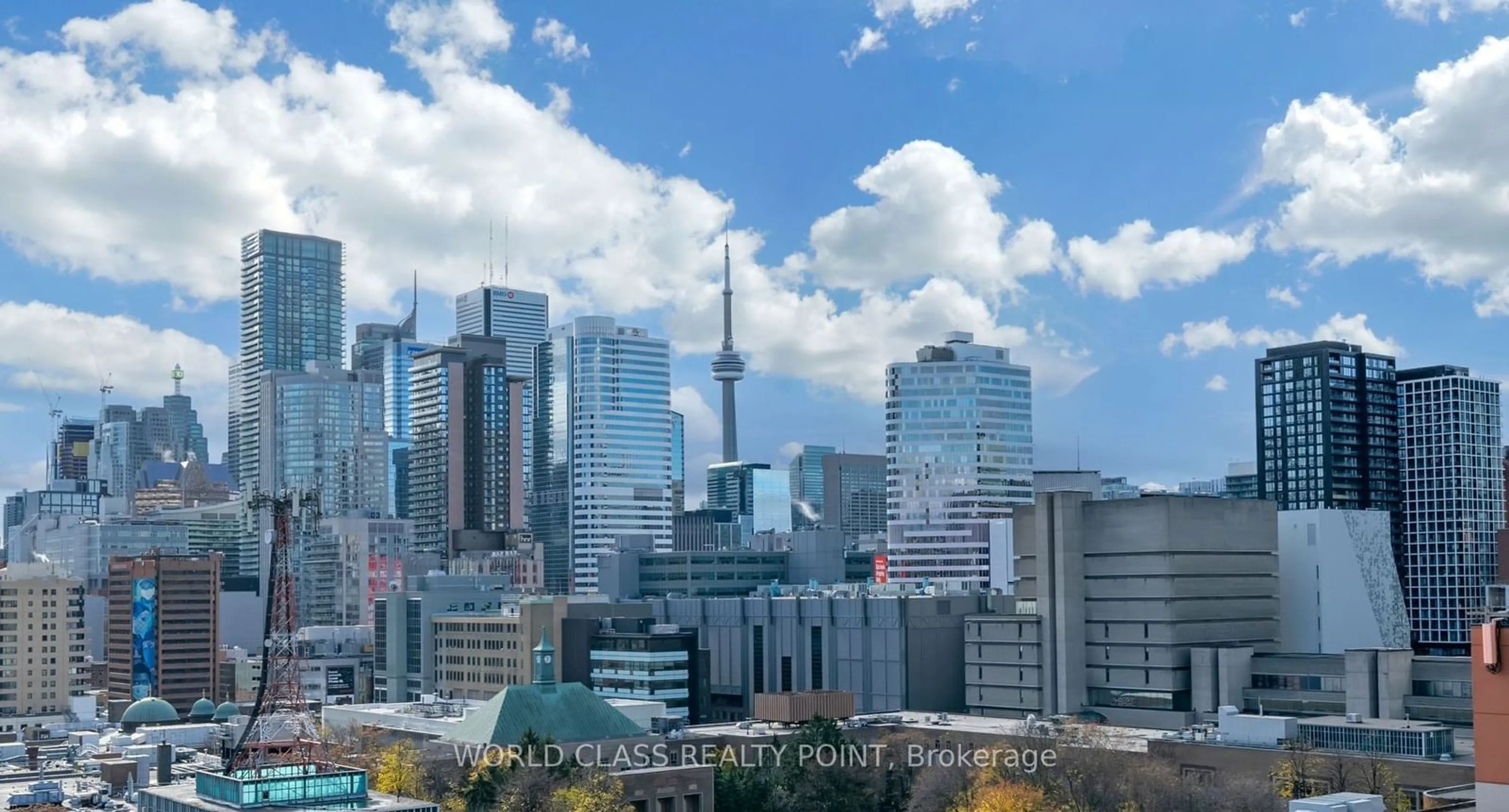 A pic from exterior of the house or condo, the view of city buildings for 89 McGill St #1010, Toronto Ontario M5B 0B1