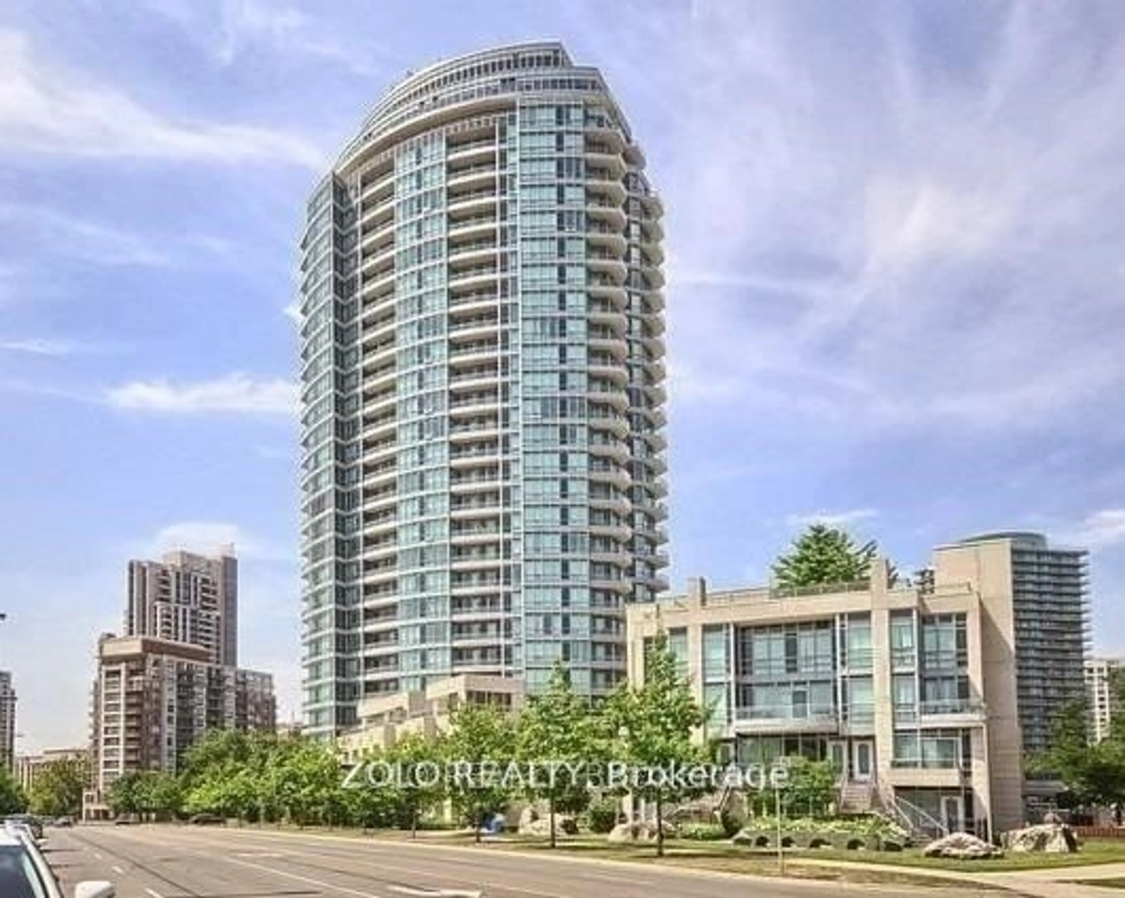 A pic from exterior of the house or condo, the view of city buildings for 18 Holmes Ave #1408, Toronto Ontario M2N 0E1