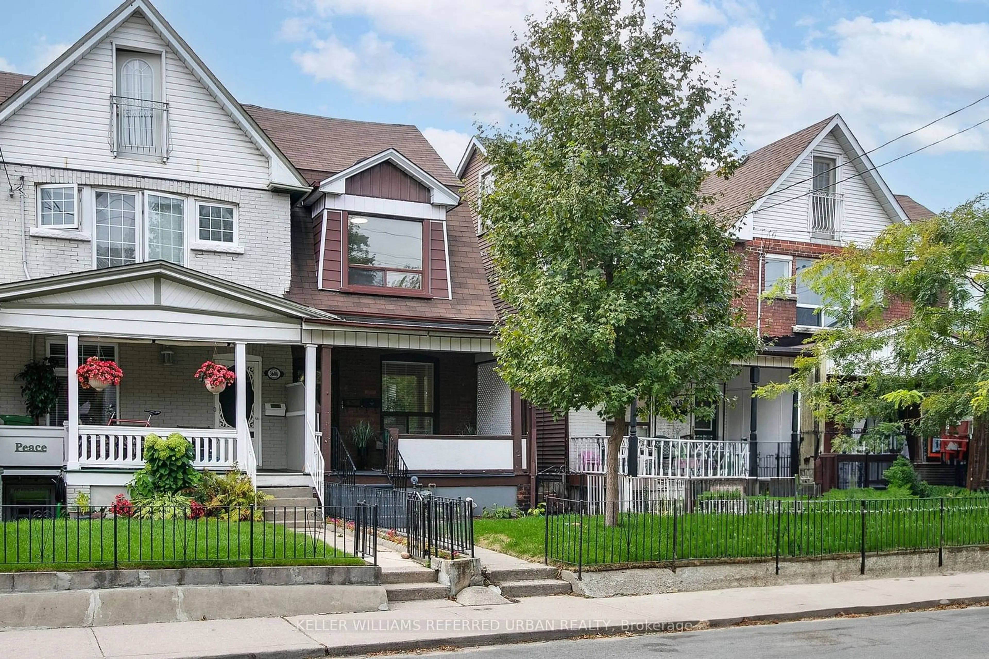 Frontside or backside of a home, the street view for 362 Brock Ave, Toronto Ontario M6H 3N3