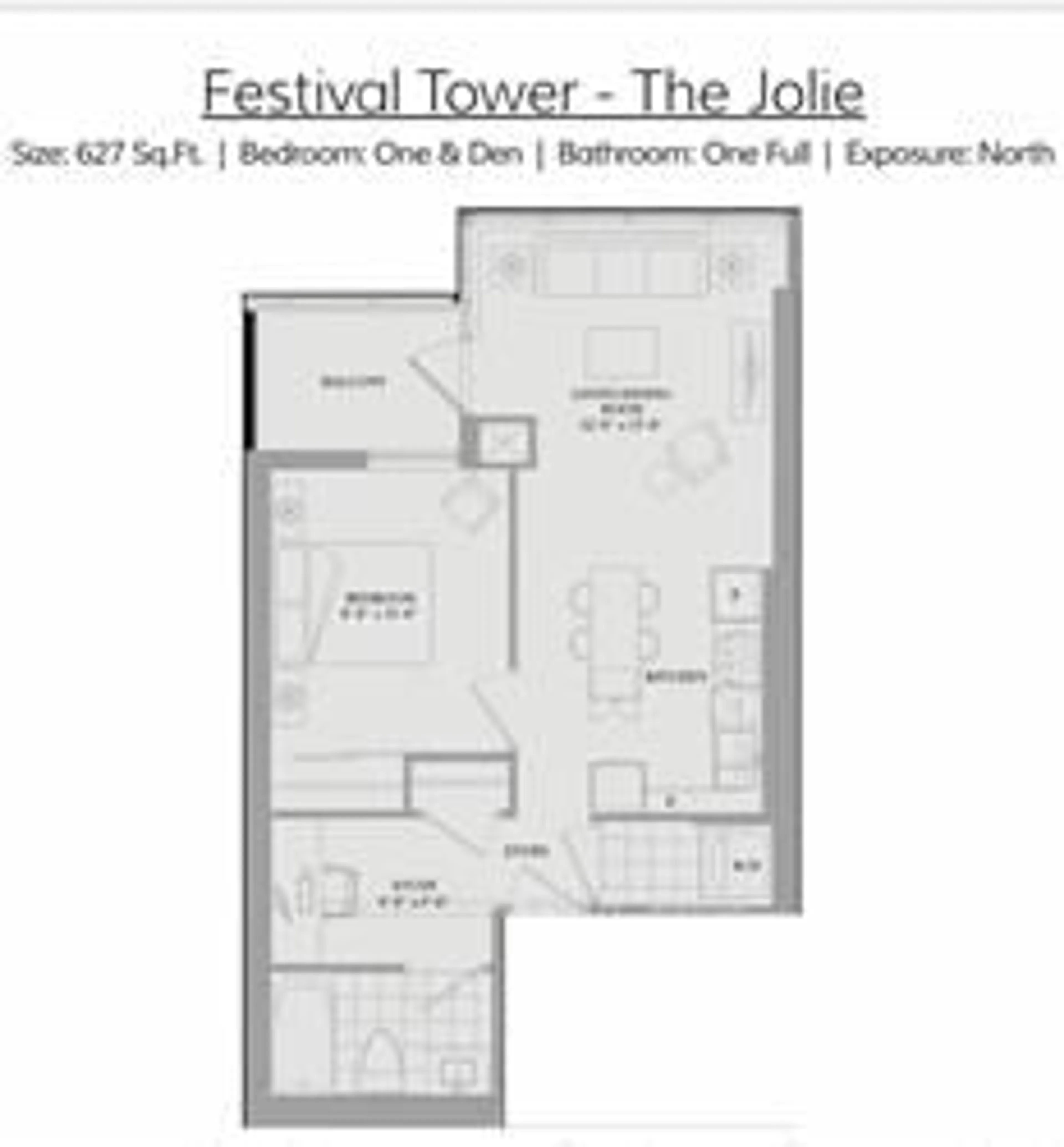 Floor plan for 80 John St #1908, Toronto Ontario M5V 3X4