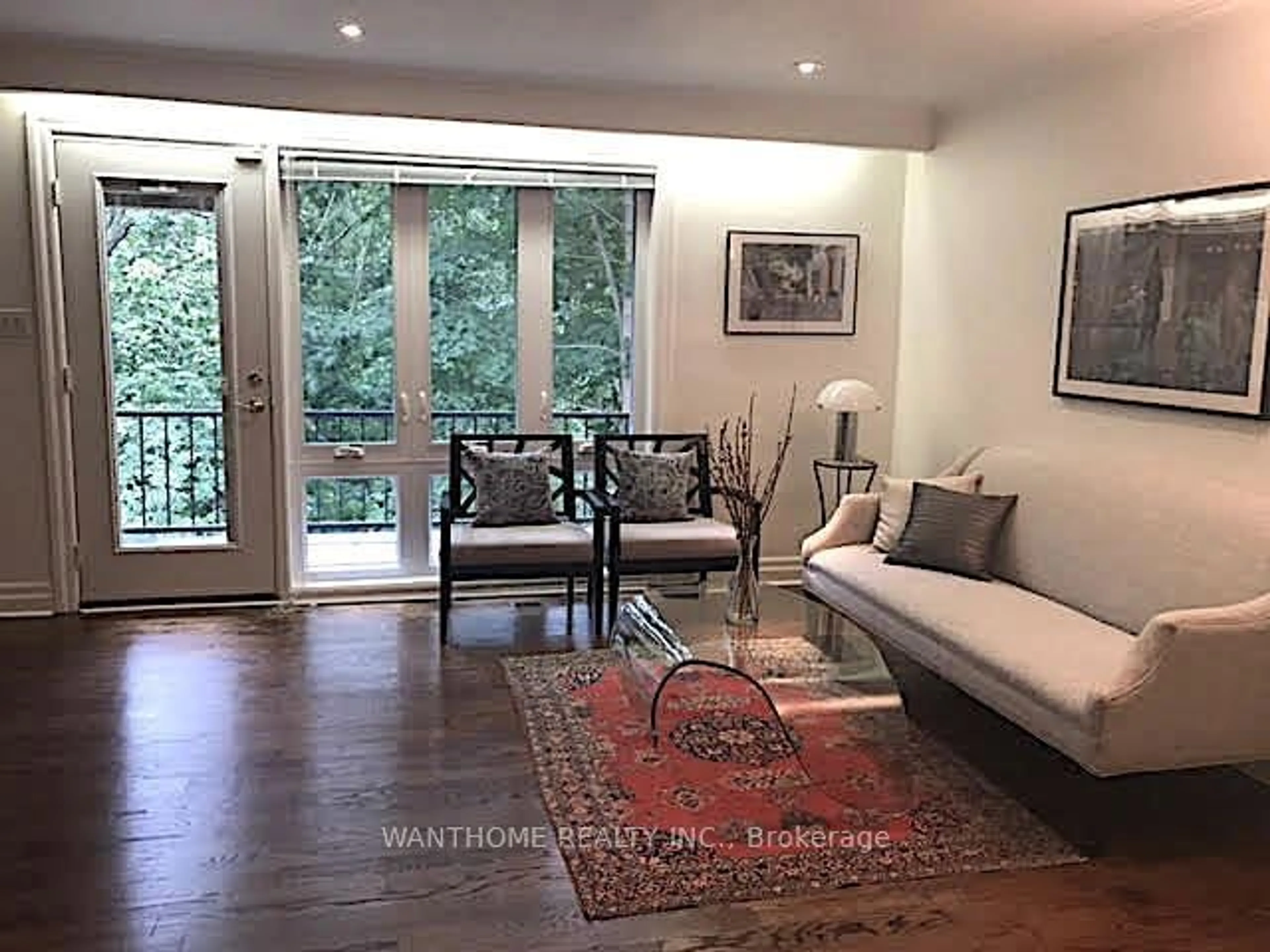 Living room, wood floors for 185 Burbank Dr, Toronto Ontario M2K 1P5