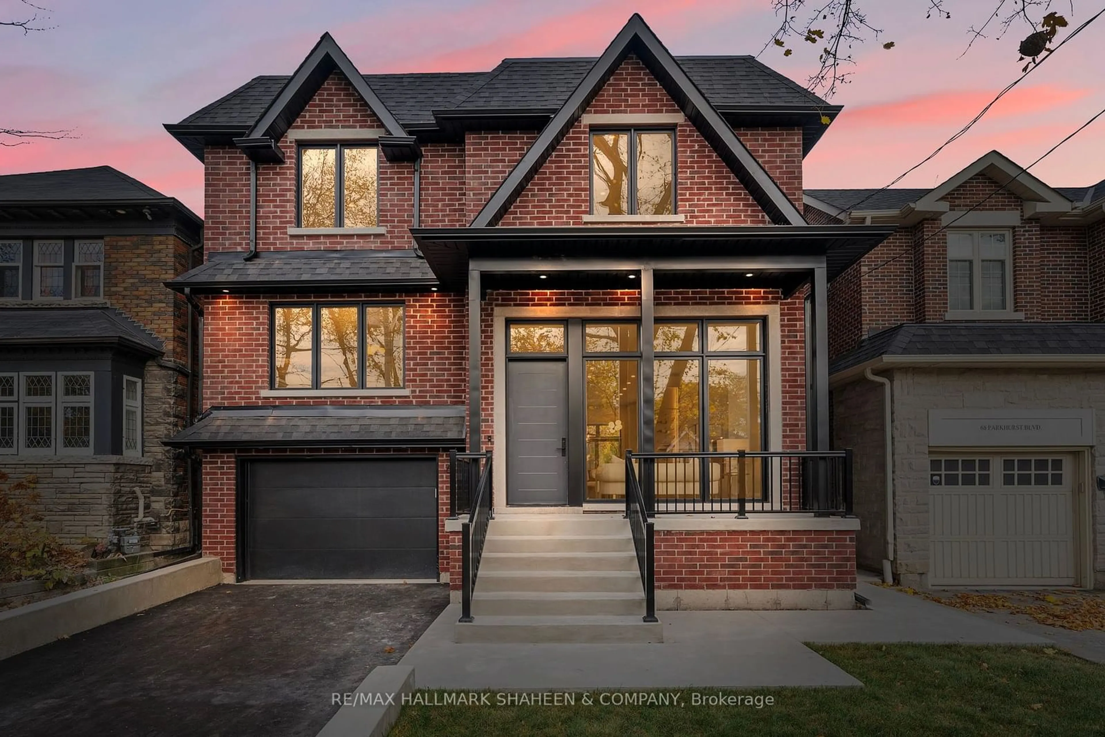 Home with brick exterior material for 66 Parkhurst Blvd, Toronto Ontario M4G 2E2