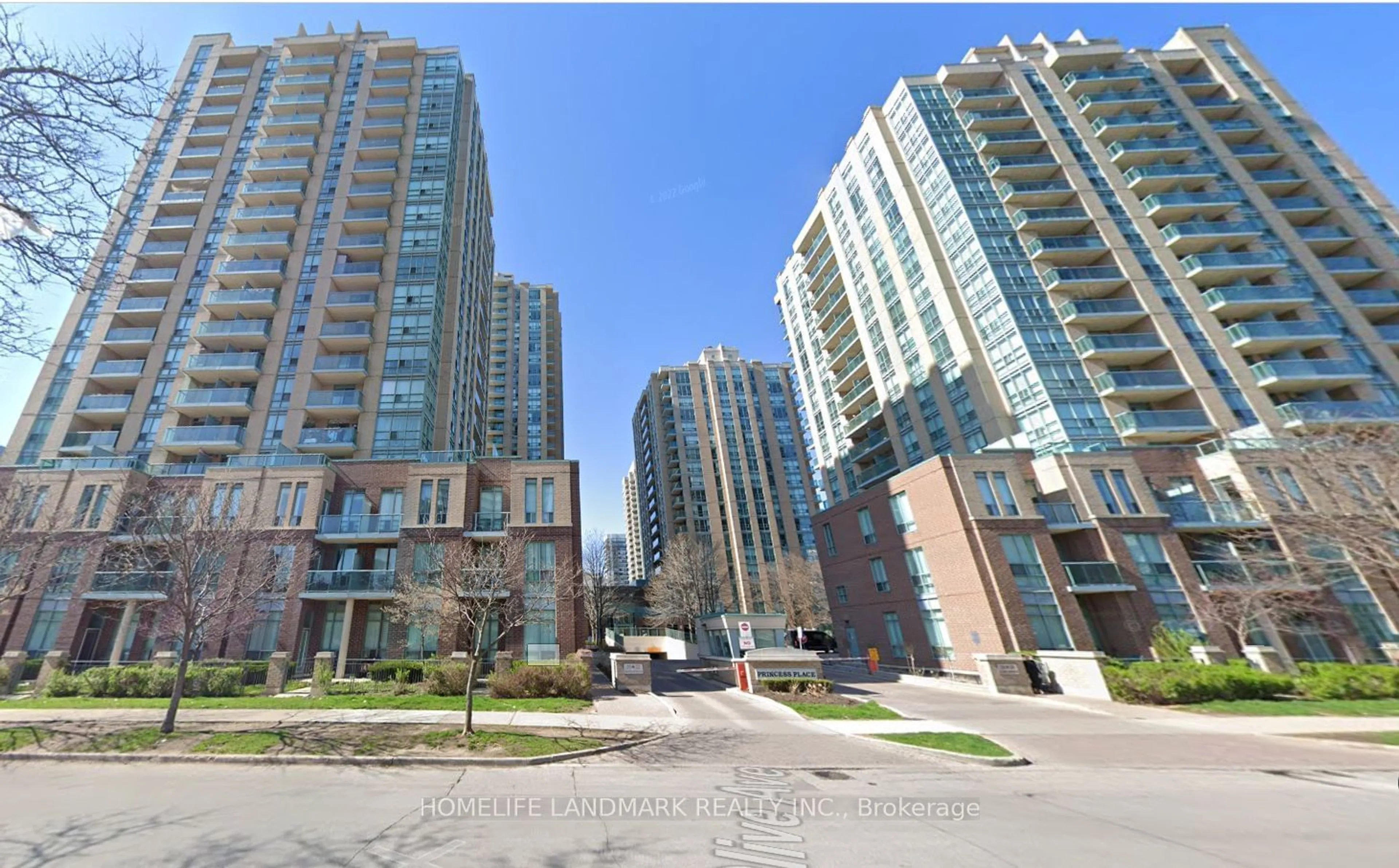 A pic from exterior of the house or condo, the street view for 22 Olive Ave #510, Toronto Ontario M2N 7G6