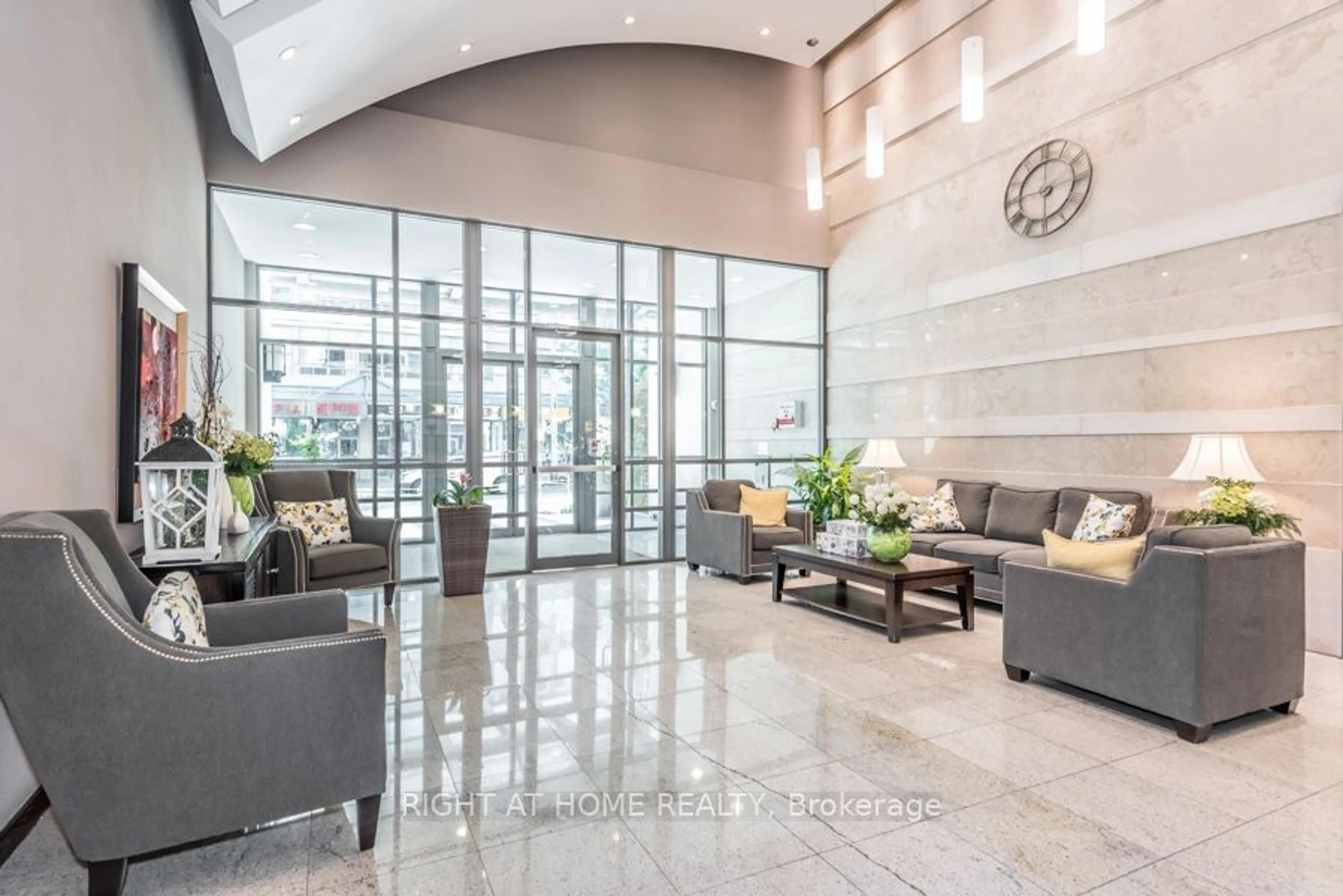 Indoor lobby, ceramic floors for 18 Spring Garden Ave #1110, Toronto Ontario M2N 7M2