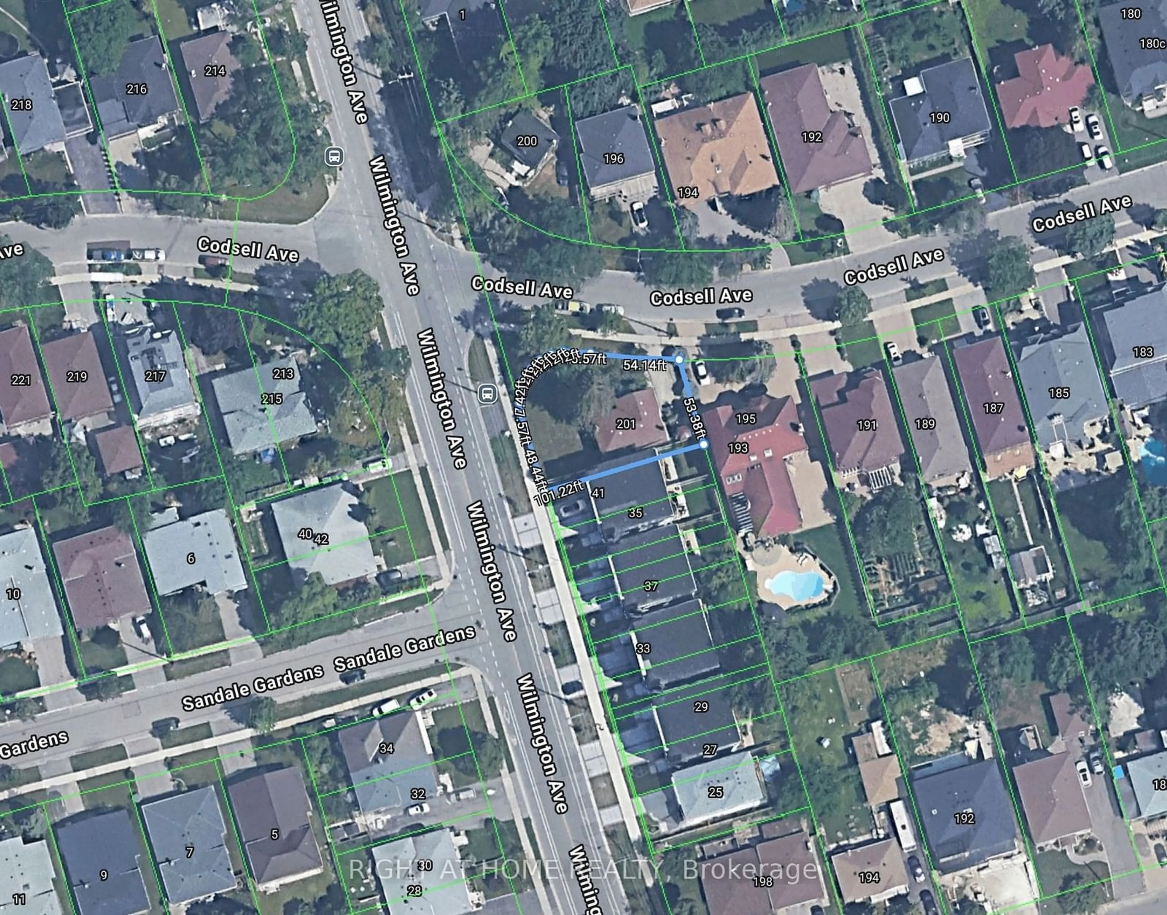 Frontside or backside of a home, the street view for 201 Codsell Ave, Toronto Ontario M3H 3W5