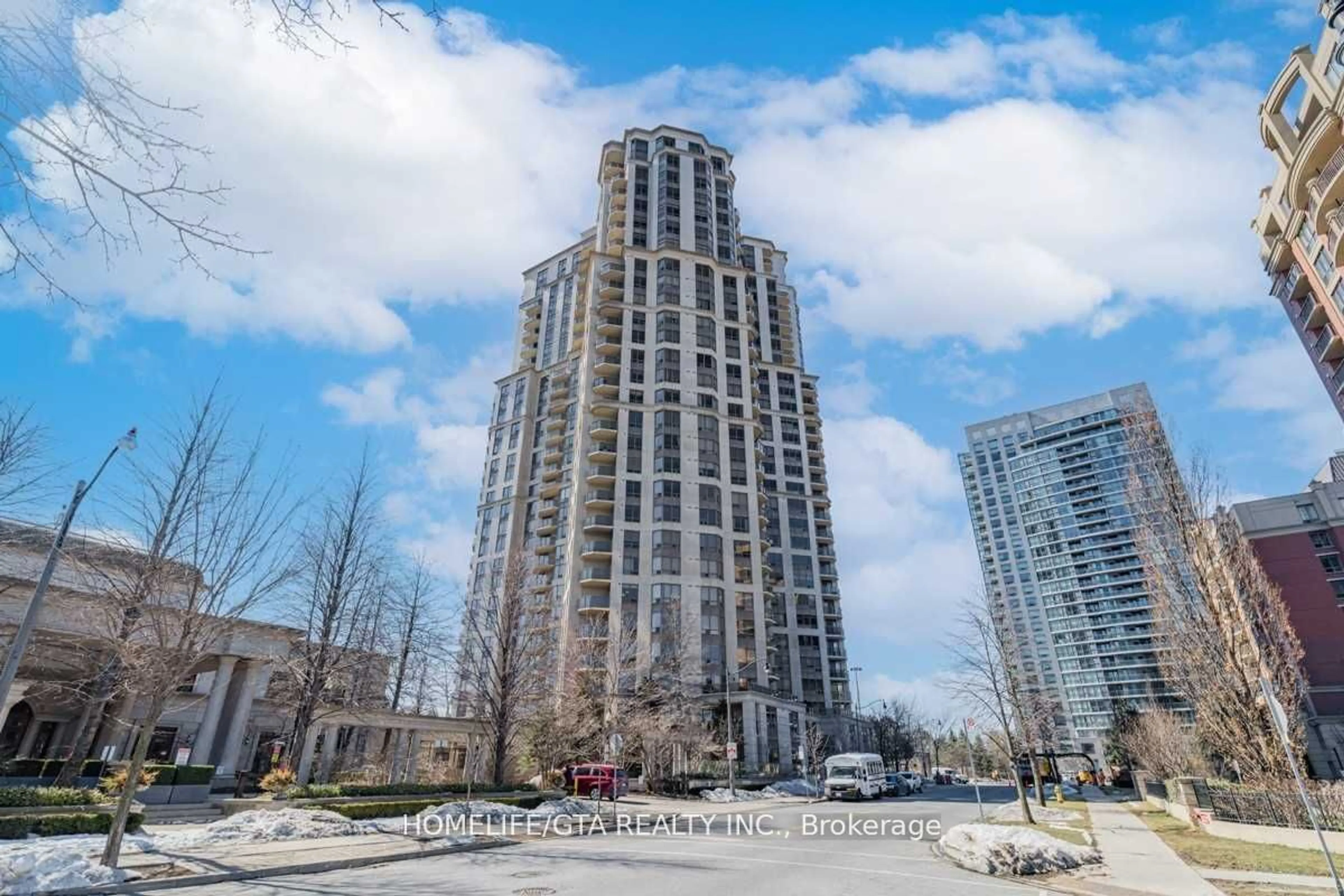 A pic from exterior of the house or condo, the view of city buildings for 78 Harrison Garden Blvd #603, Toronto Ontario M2N 7E2