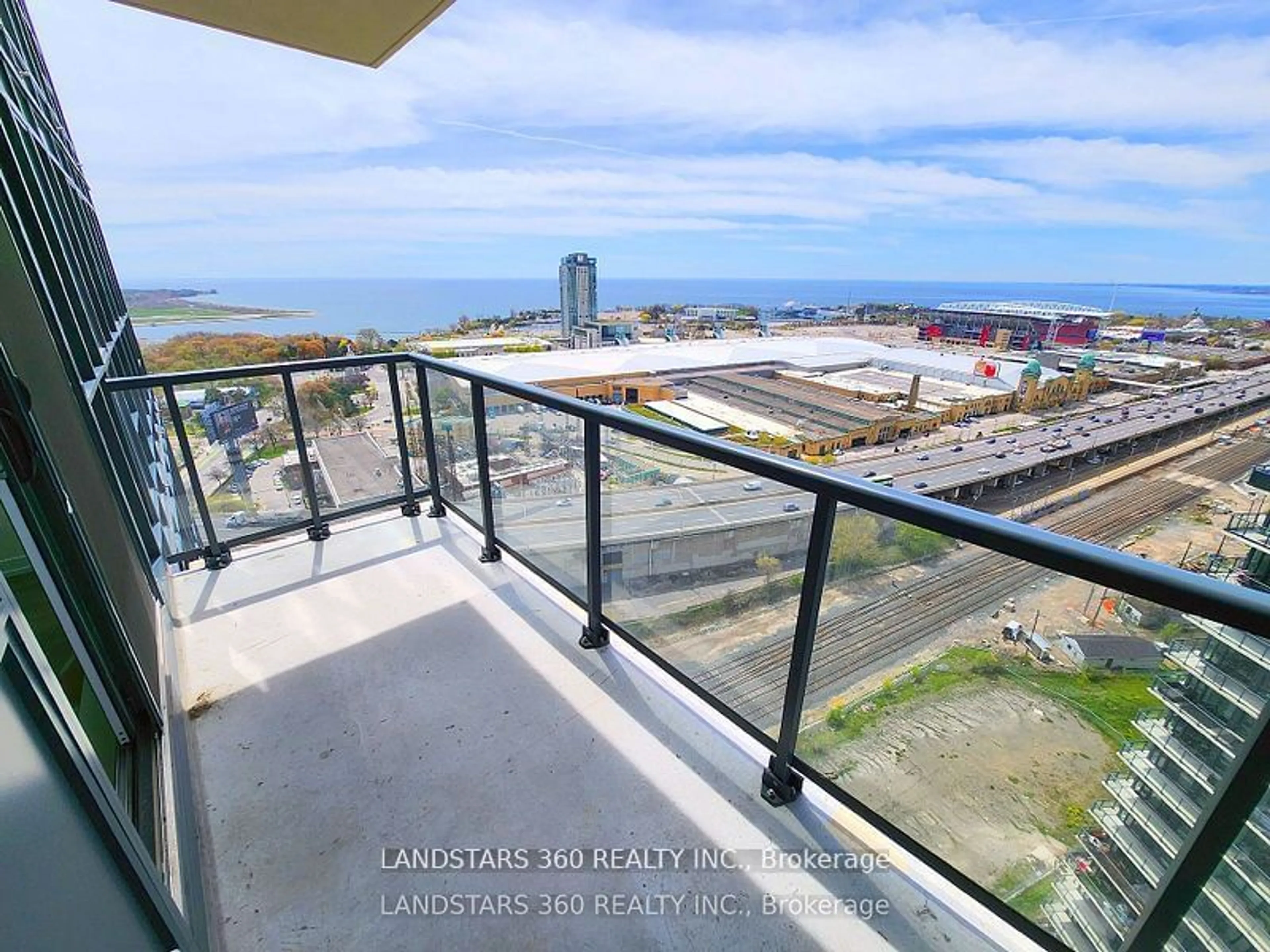 Balcony in the apartment, the street view for 49 East Liberty St #2304, Toronto Ontario M6K 0B2