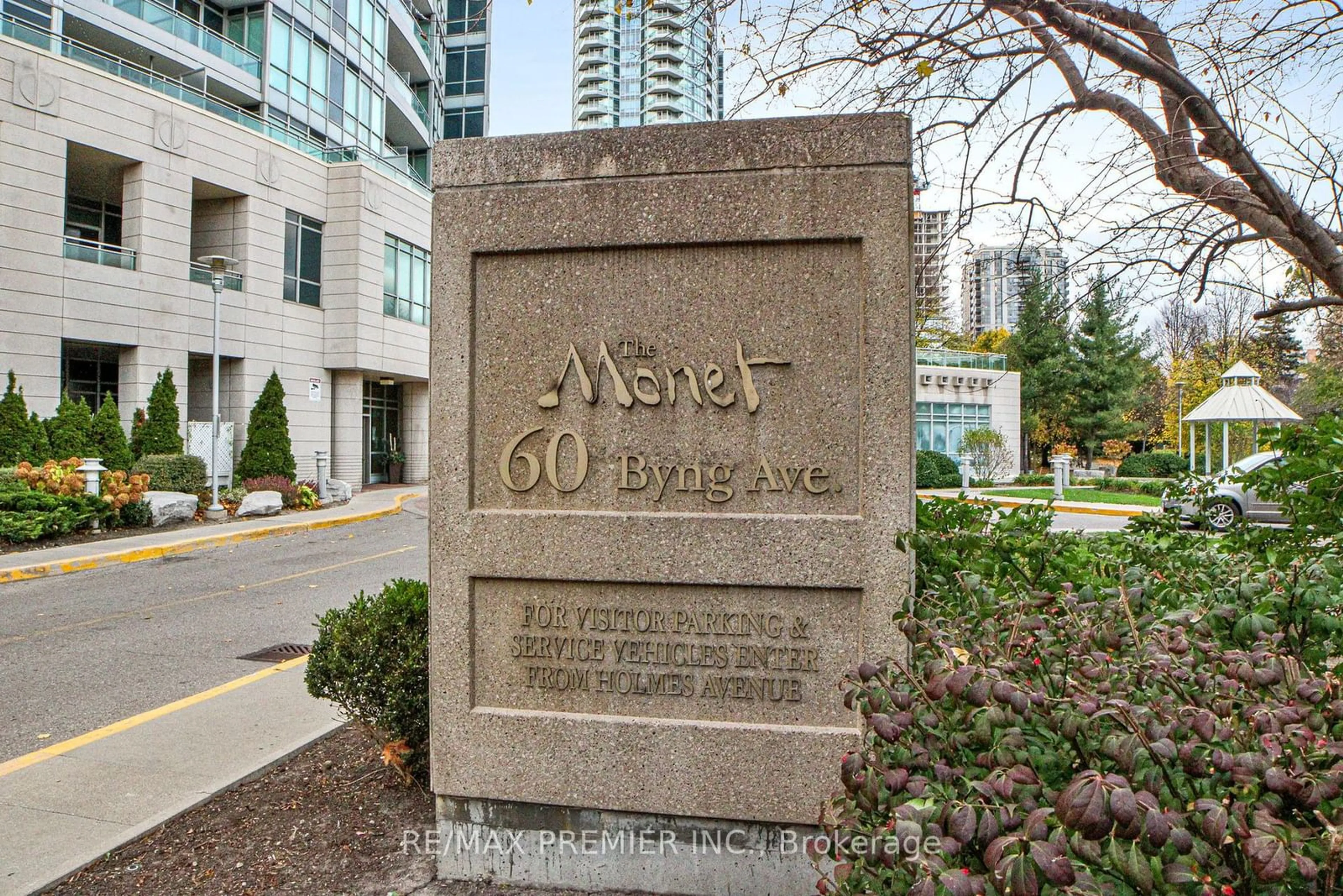 A pic from exterior of the house or condo, the front or back of building for 60 Byng Ave #1002, Toronto Ontario M2N 7K3