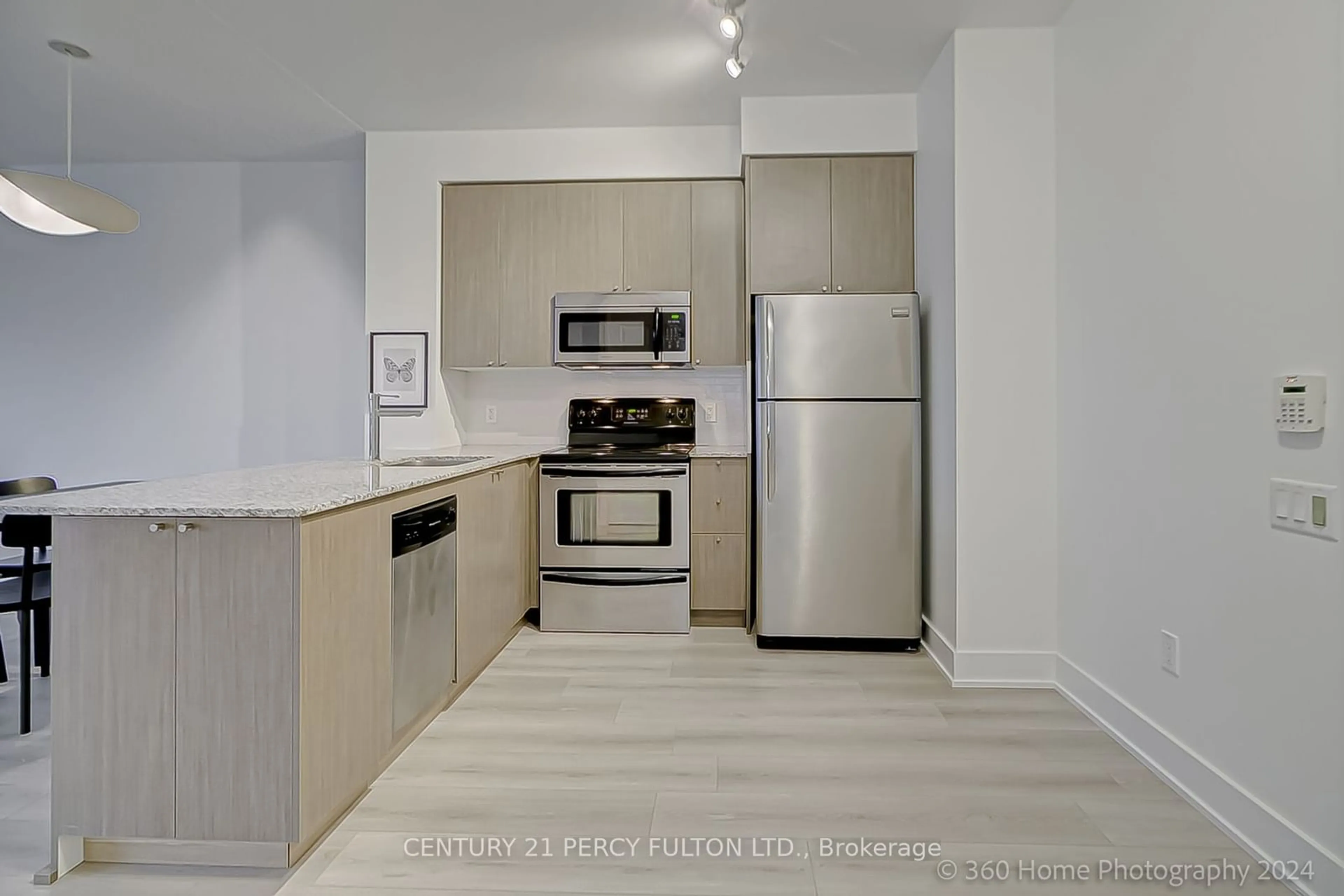 Standard kitchen, wood floors for 23 Sheppard Ave #2011, Toronto Ontario M2N 0C8