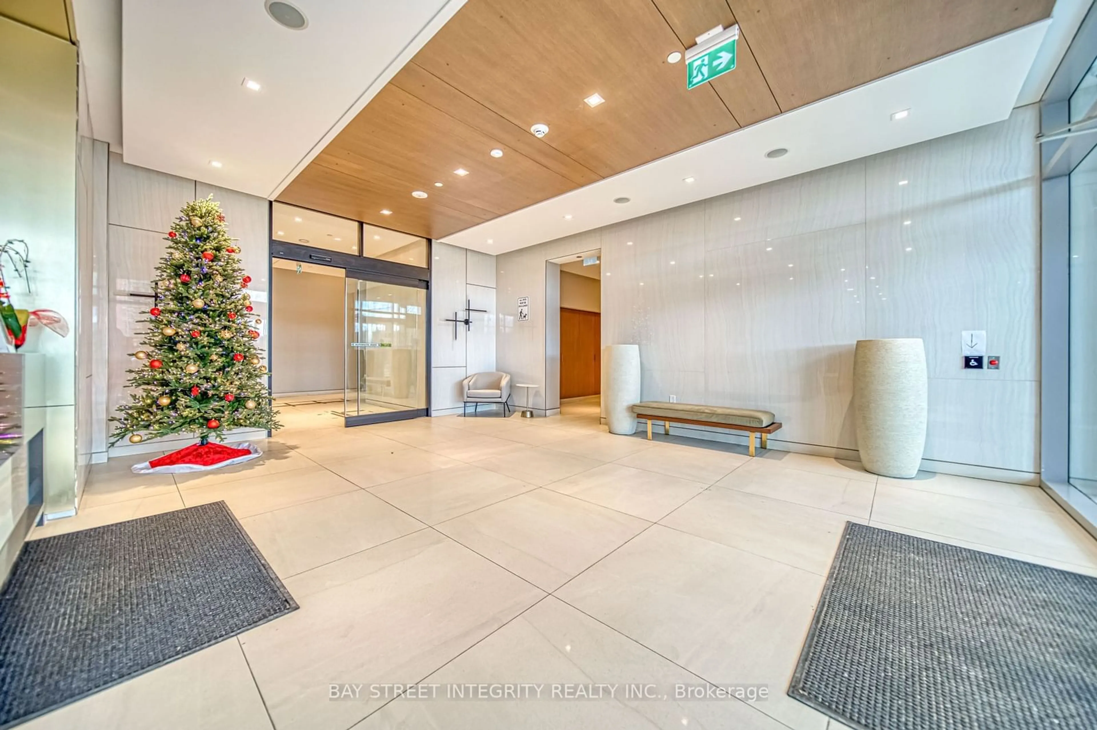 Indoor lobby, ceramic floors for 7 Golden Lion Hts #1502, Toronto Ontario M2M 0C1