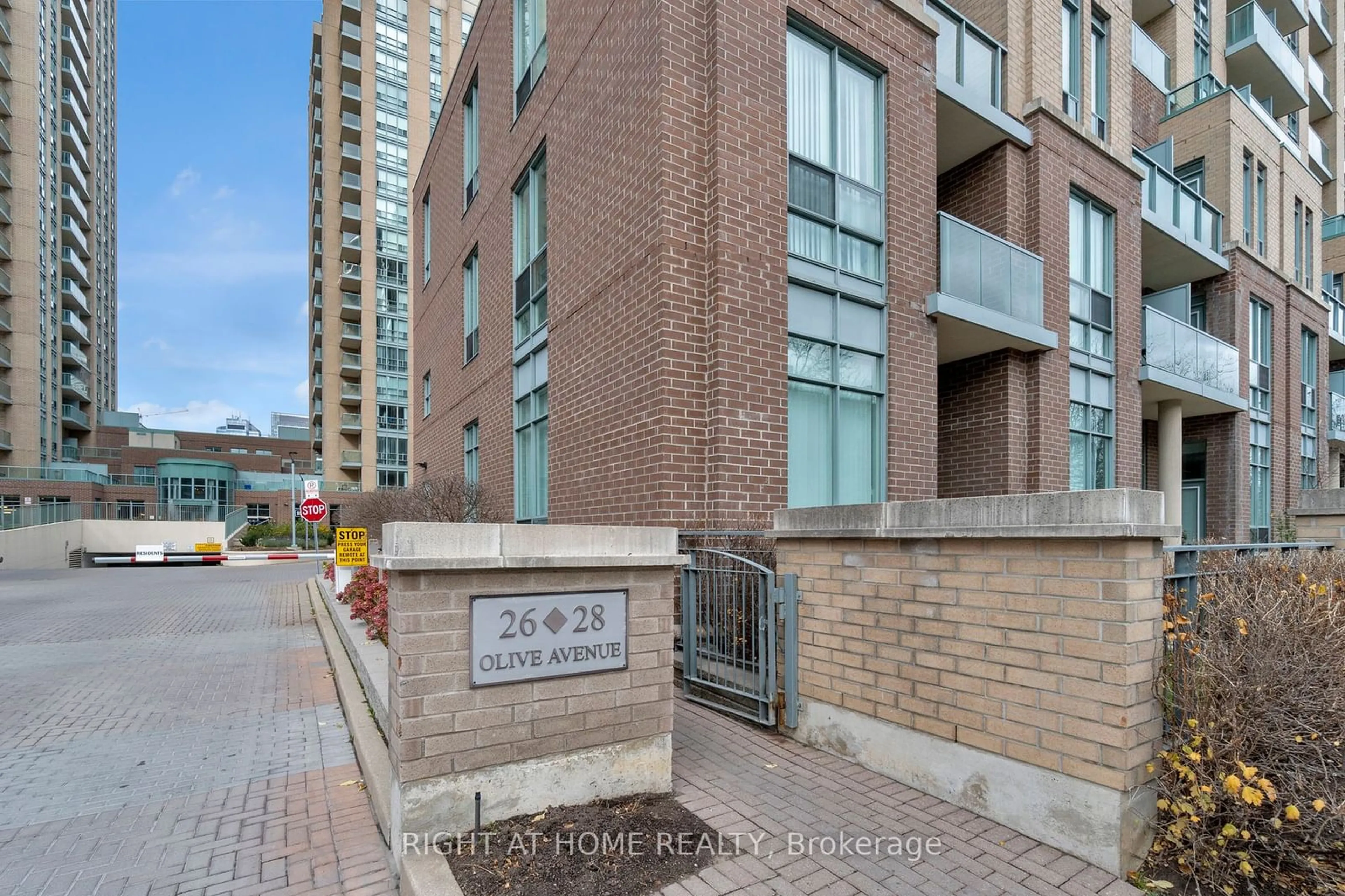 A pic from exterior of the house or condo, the front or back of building for 28 Olive Ave #1505, Toronto Ontario M2N 7E6