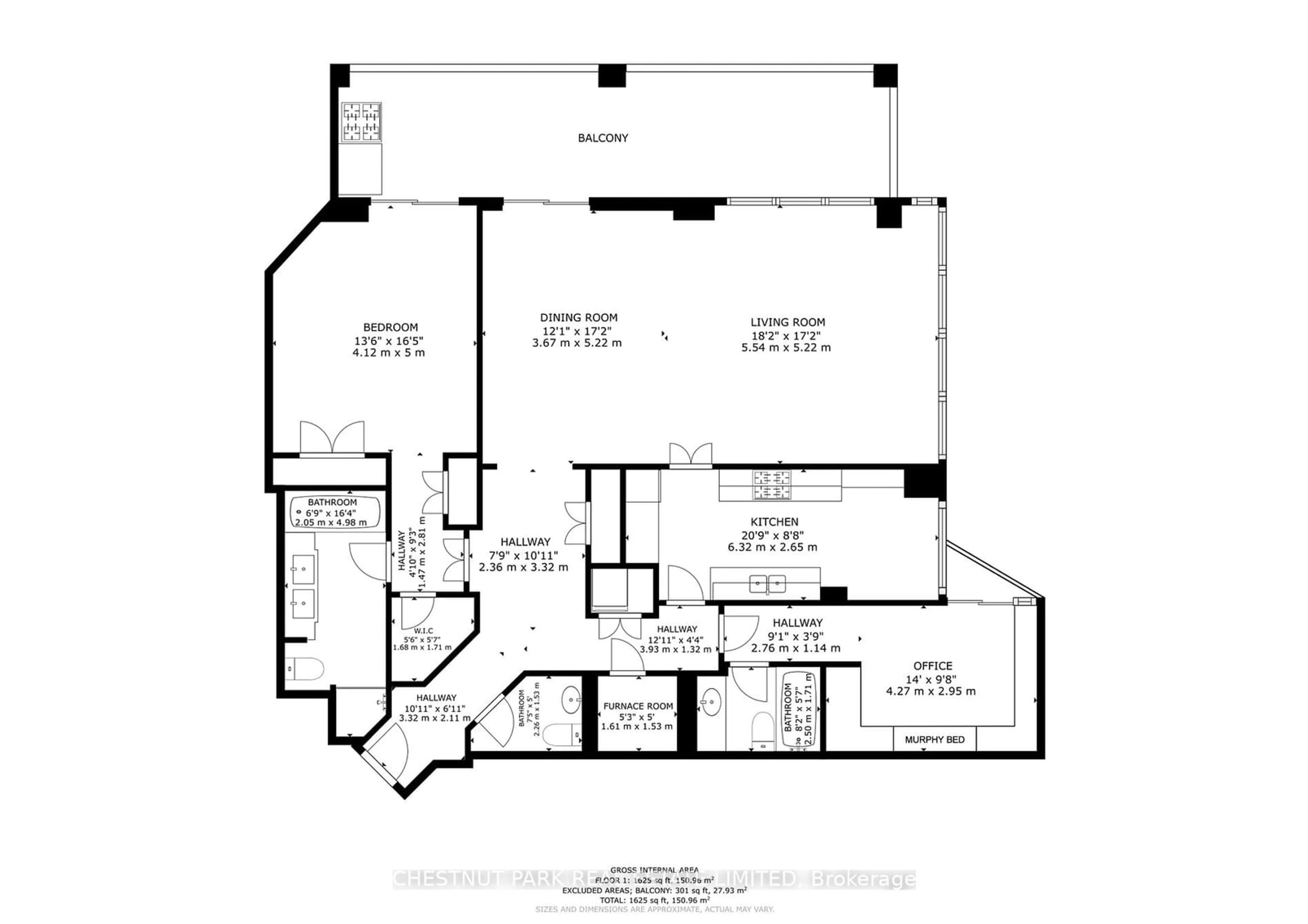 Floor plan for 112 St Clair Ave #403, Toronto Ontario M4V 2Y3