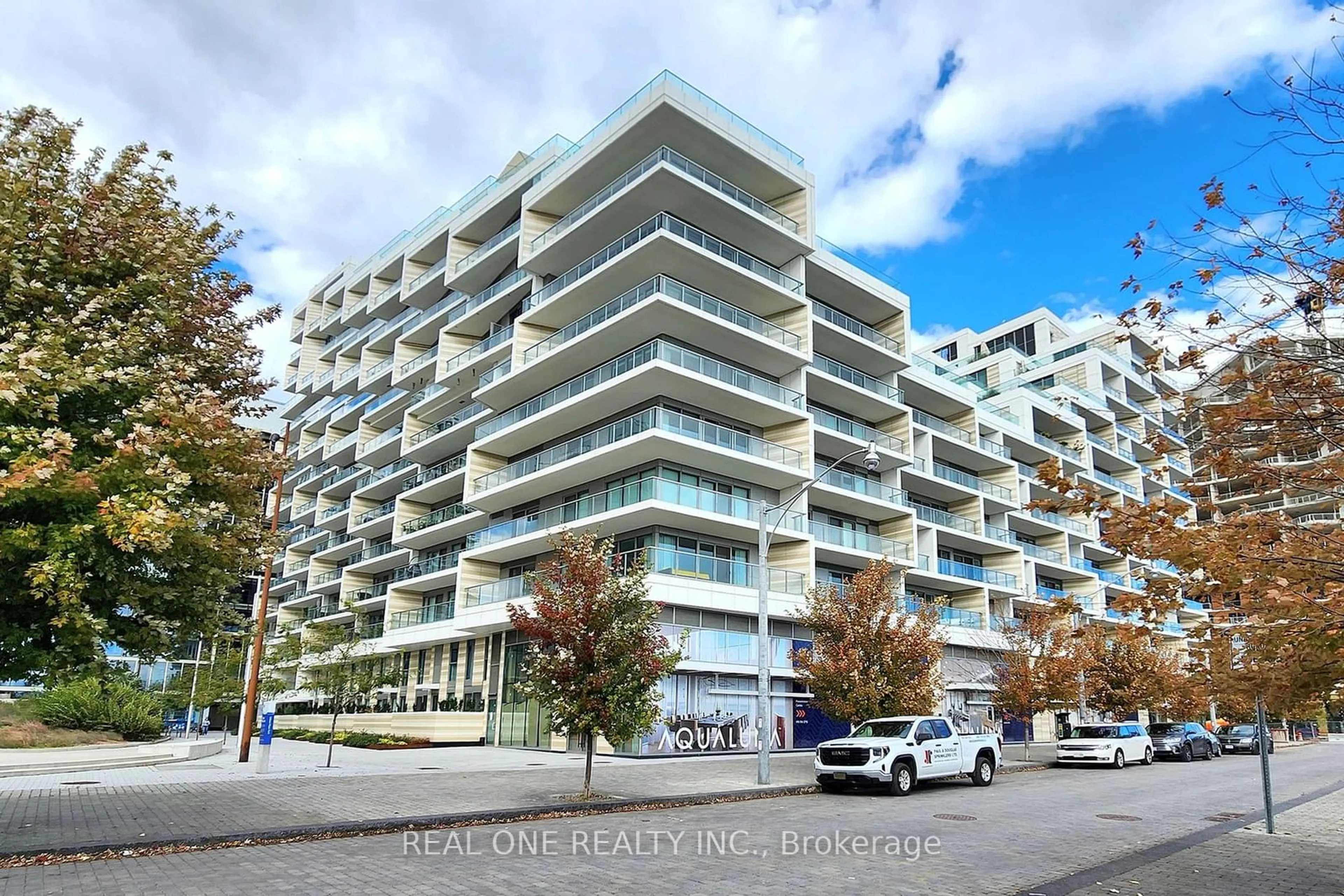 A pic from exterior of the house or condo, the street view for 118 Merchants' Wharf #320, Toronto Ontario M5A 0L3