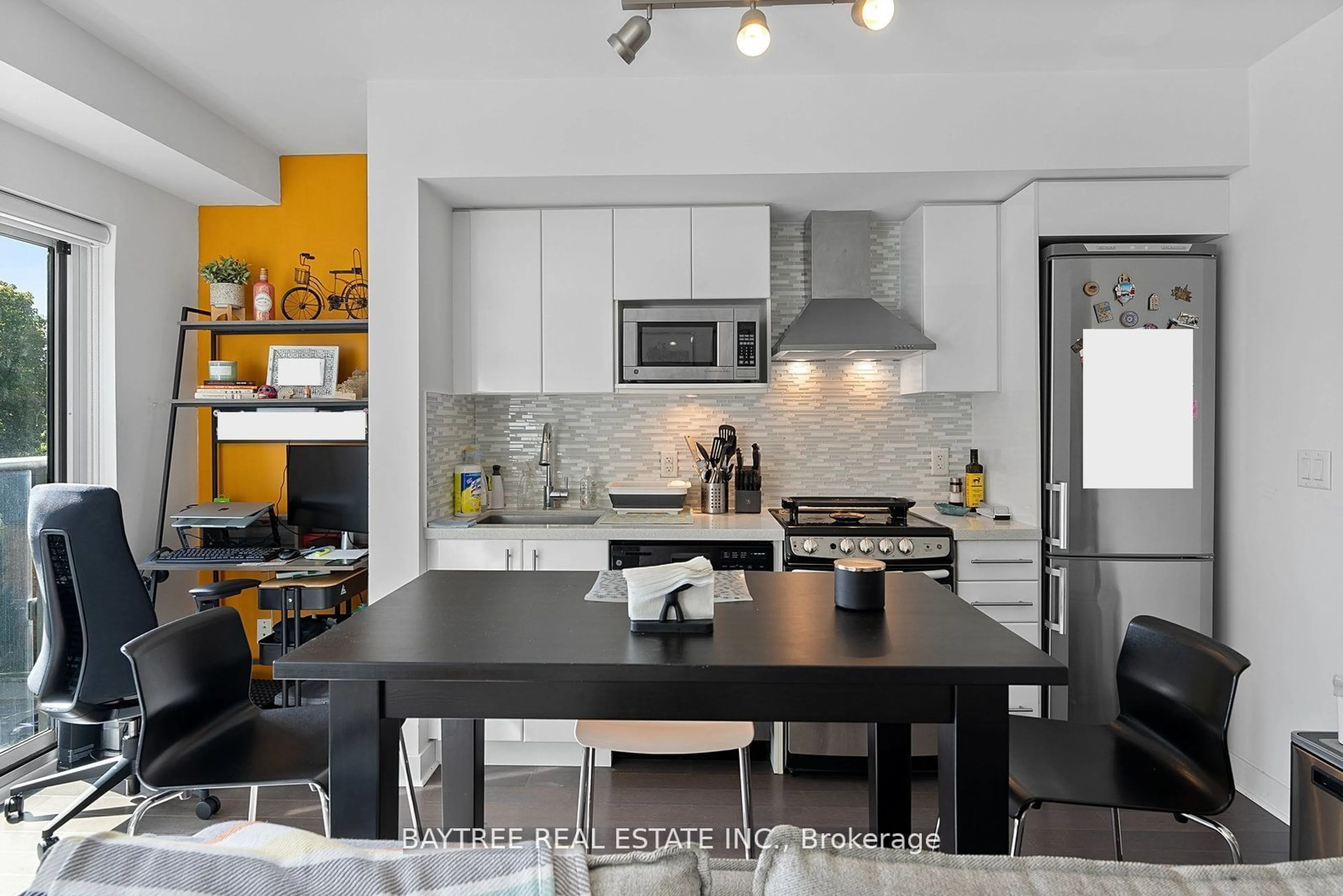 Contemporary kitchen, wood floors, cottage for 58 Orchard View Blvd #304, Toronto Ontario M4R 0A2