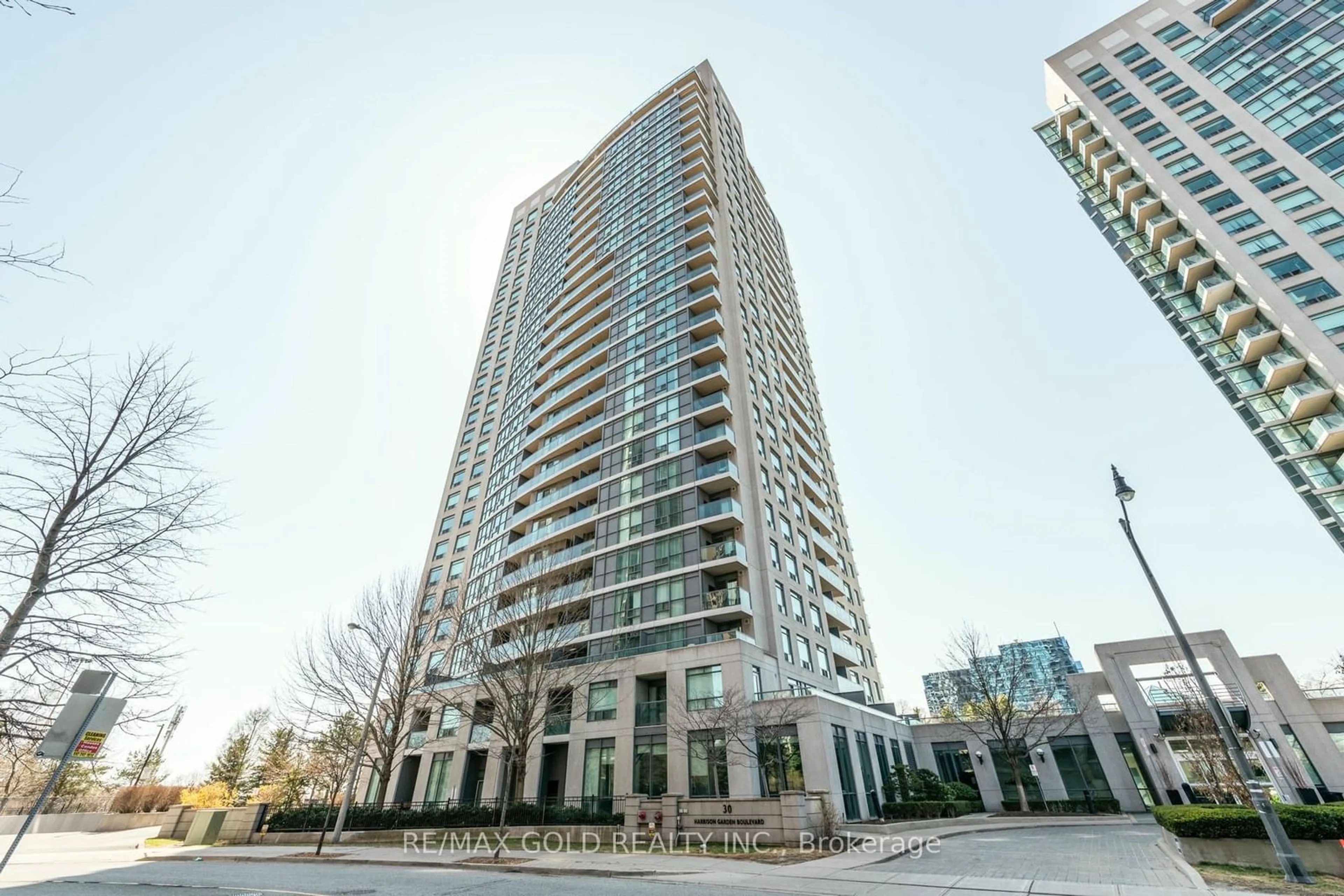 A pic from exterior of the house or condo, the front or back of building for 30 Harrison Garden Blvd #2310, Toronto Ontario M2N 7A9