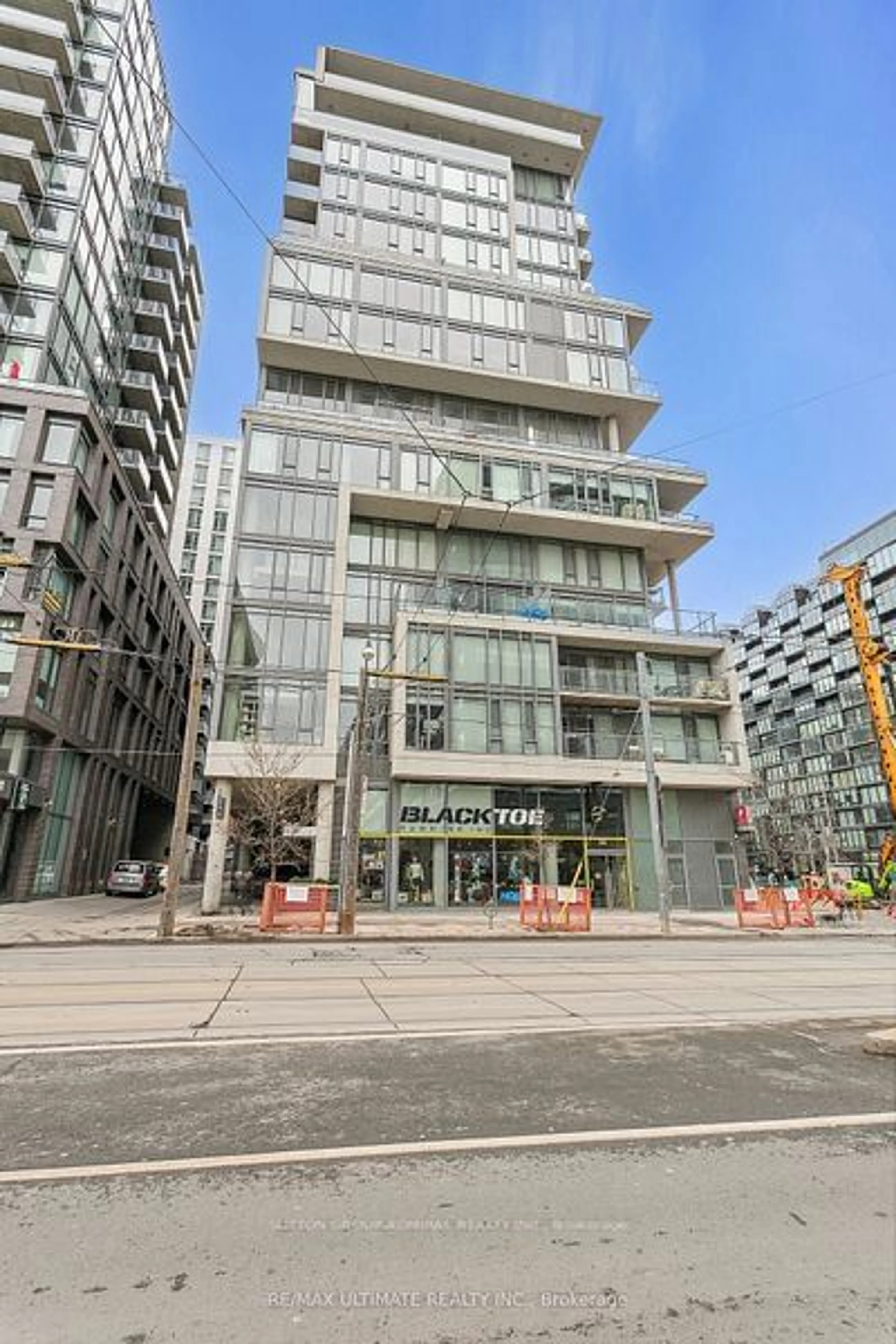 A pic from exterior of the house or condo, the street view for 95 Bathurst St #1206, Toronto Ontario M5V 0H7