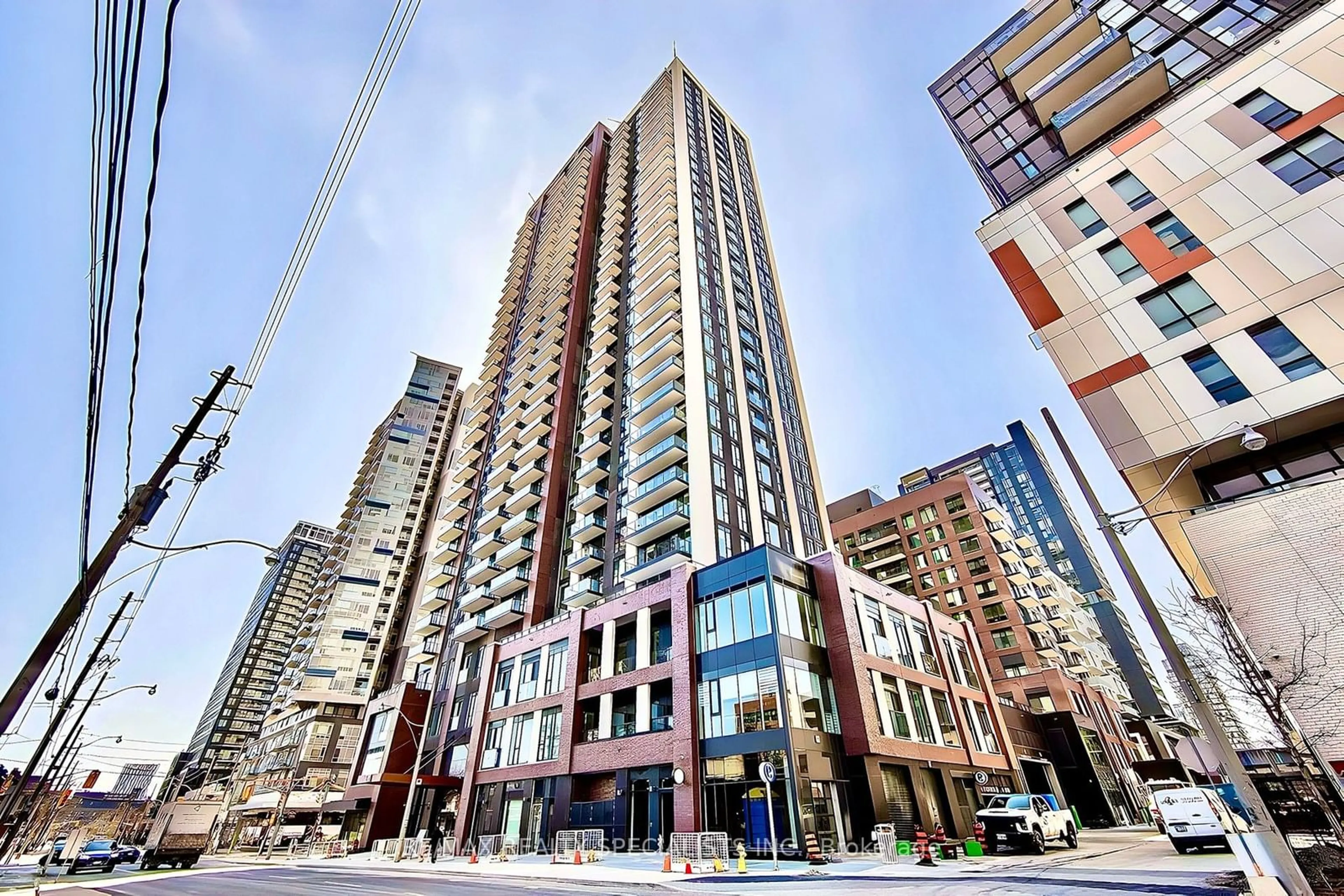 A pic from exterior of the house or condo, the street view for 130 River St #1306, Toronto Ontario M5A 0R8