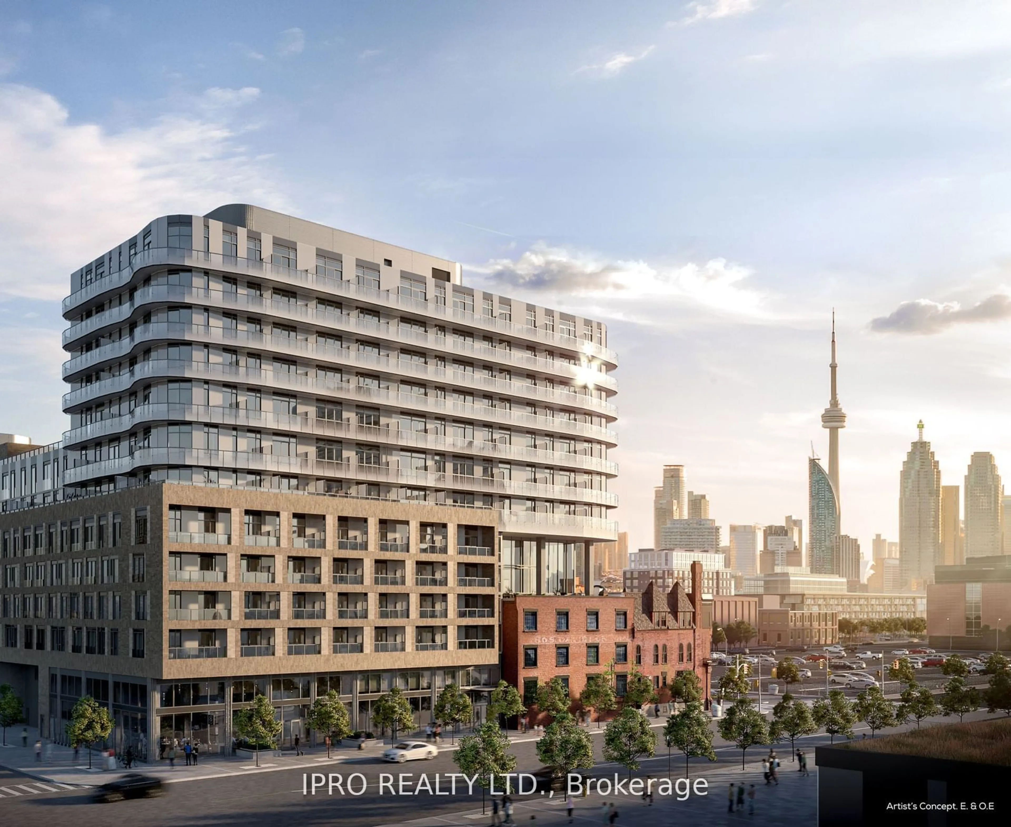 A pic from exterior of the house or condo, the view of city buildings for 425 Front St #1009, Toronto Ontario M5A 1G9