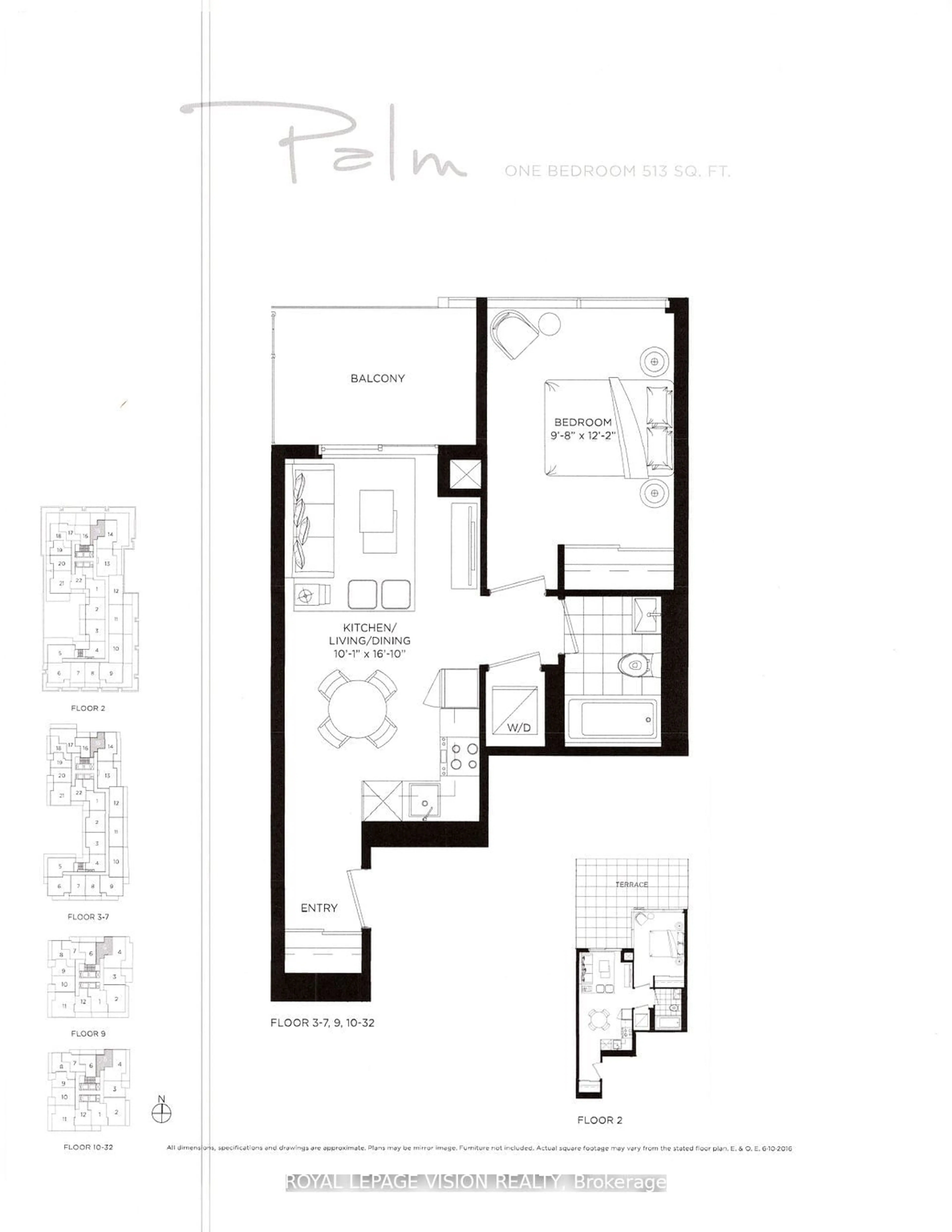 Floor plan for 50 O'Neill Rd #515, Toronto Ontario M3C 0R2