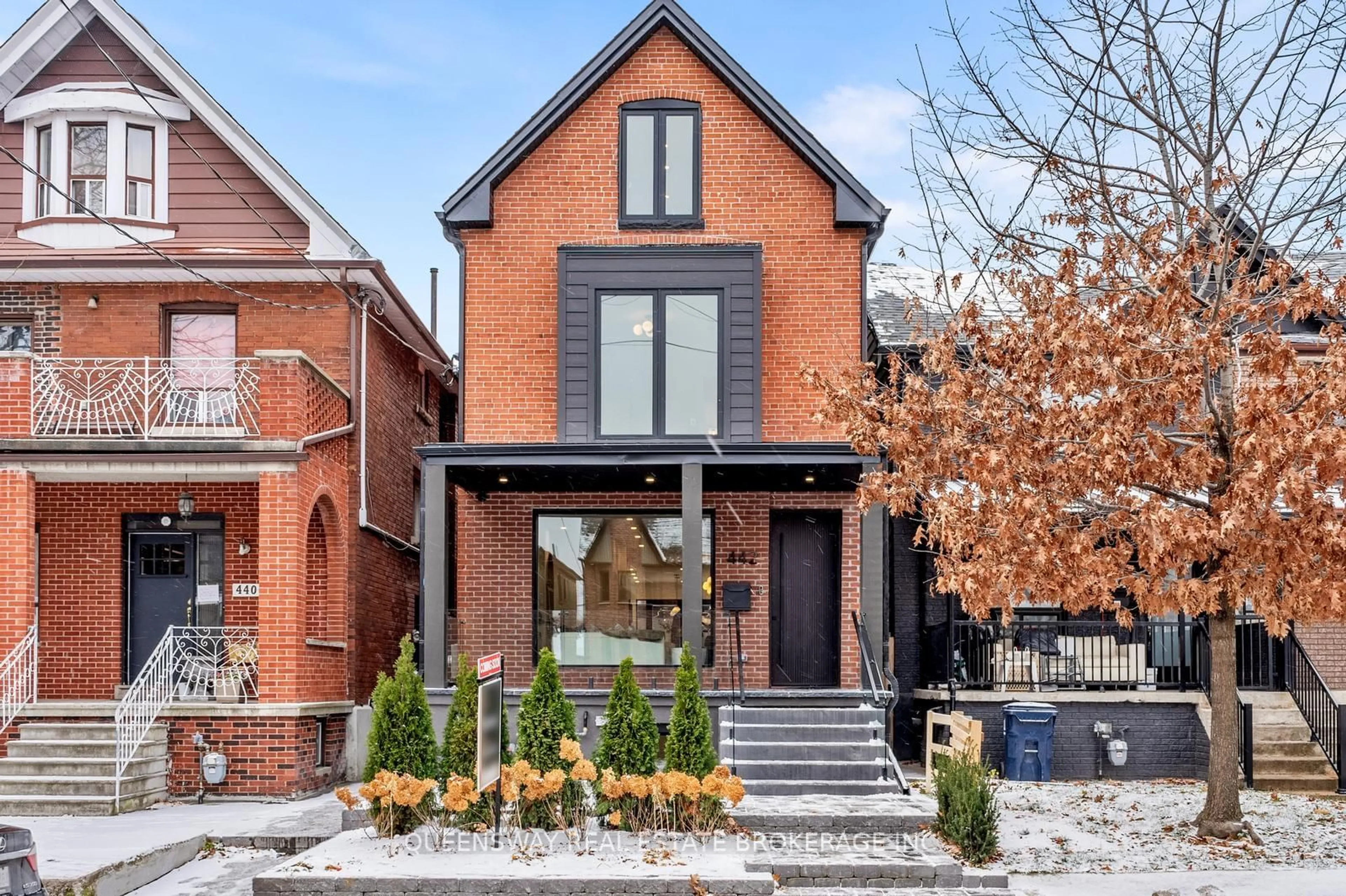 Home with brick exterior material for 442 Brock Ave, Toronto Ontario M6H 3N3