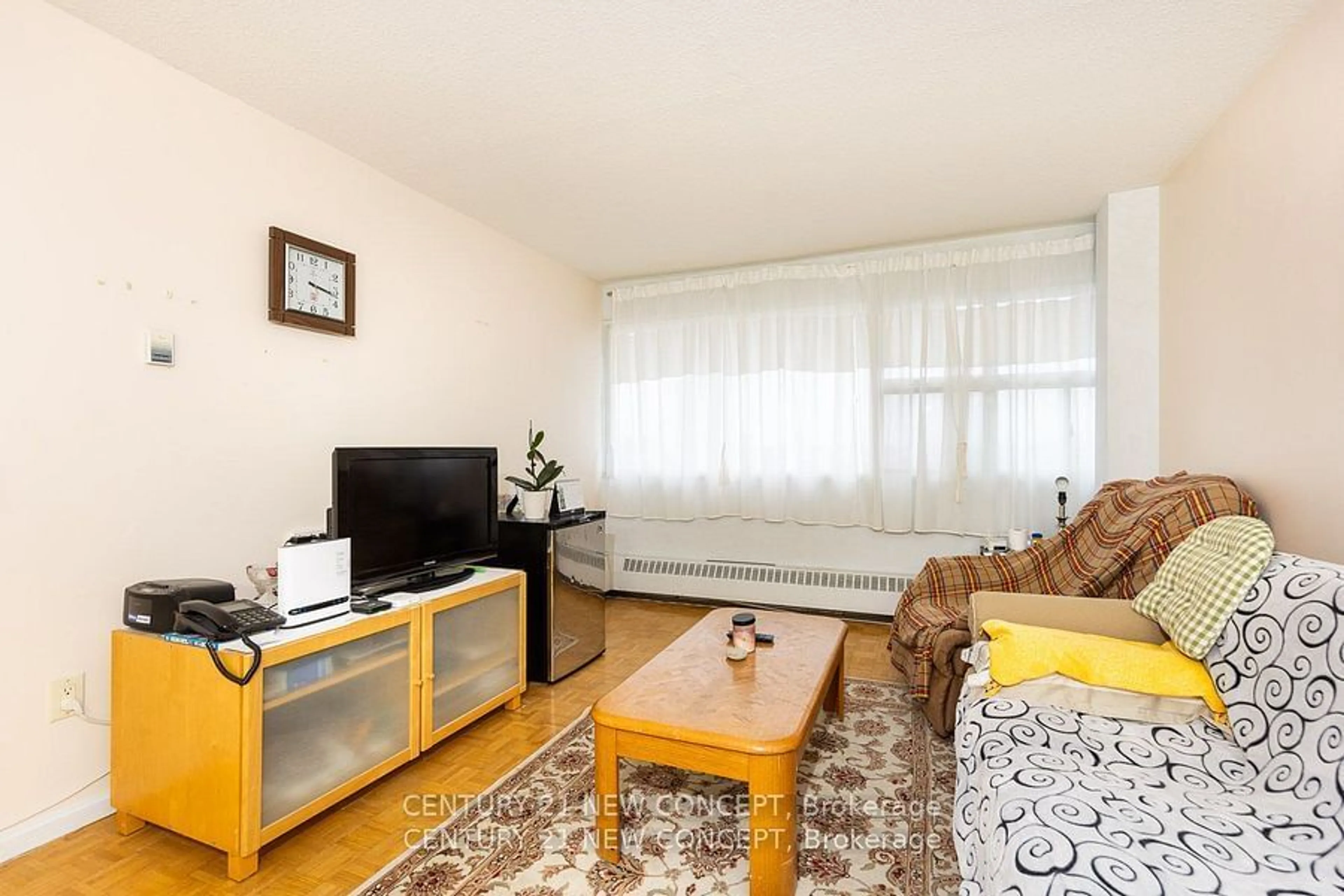 Living room, wood floors for 725 Don Mills Rd #1206, Toronto Ontario M3C 1S6