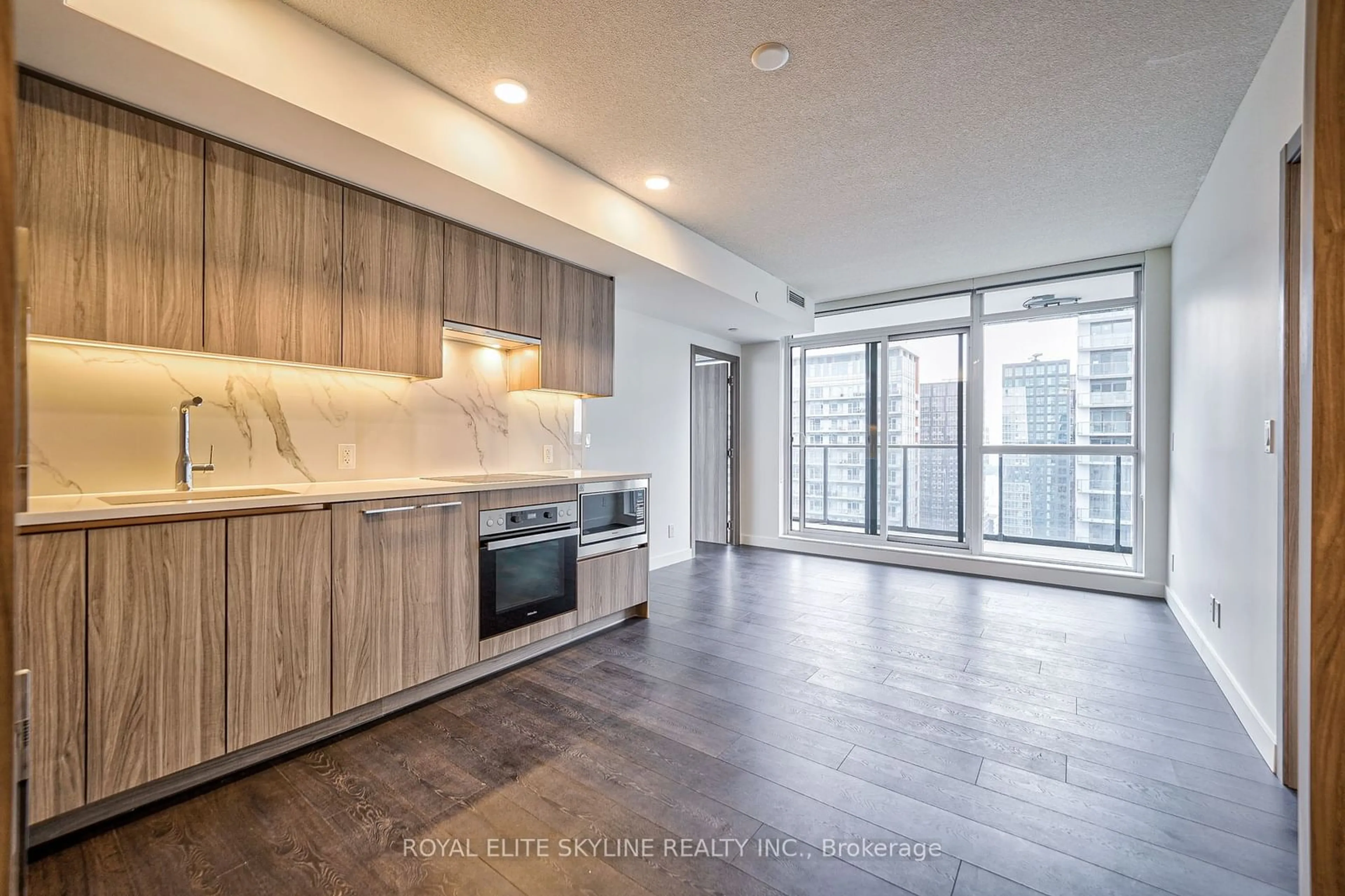 Open concept kitchen for 38 Widmer St #4906, Toronto Ontario M5V 0P7