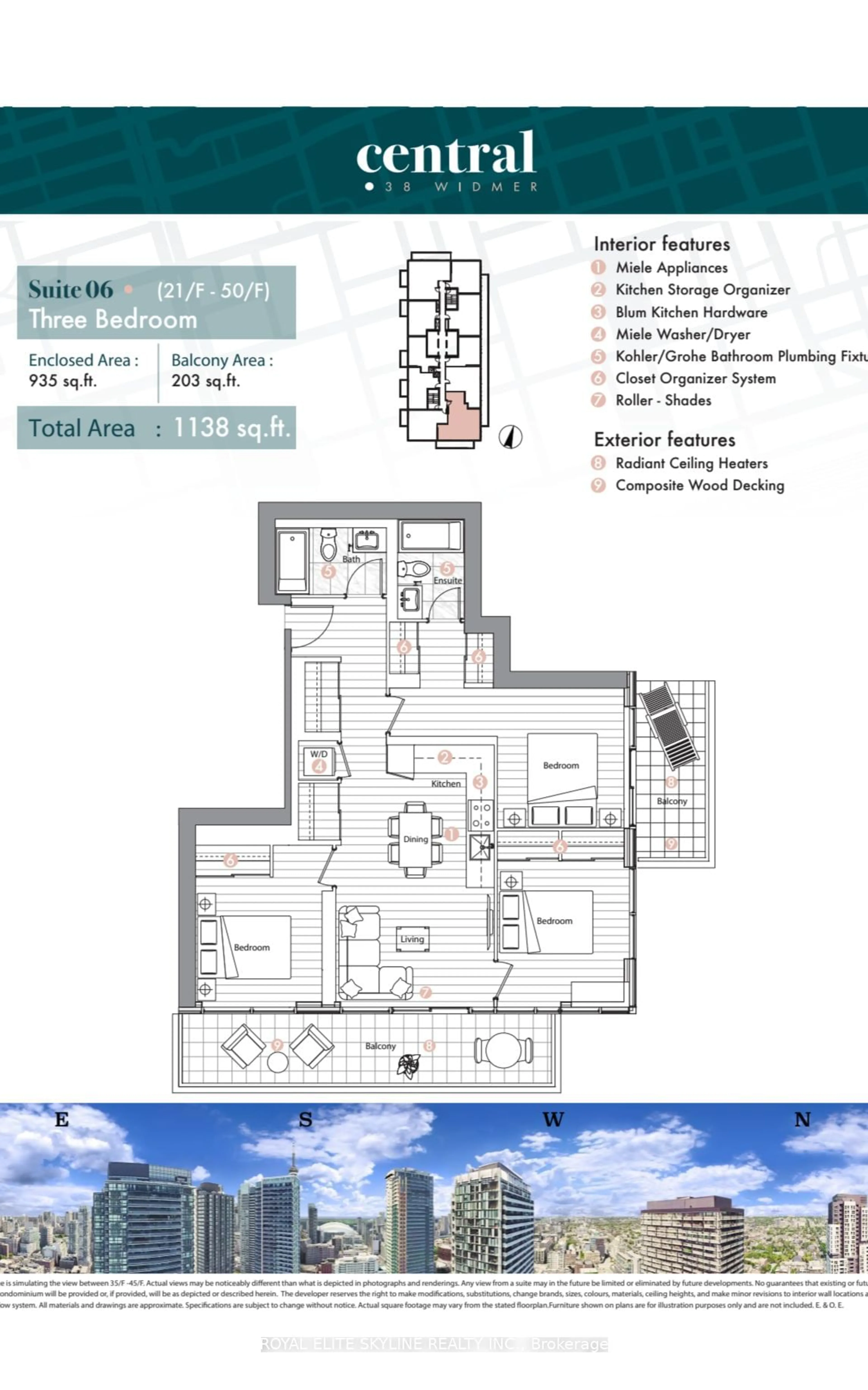 Floor plan for 38 Widmer St #4906, Toronto Ontario M5V 0P7