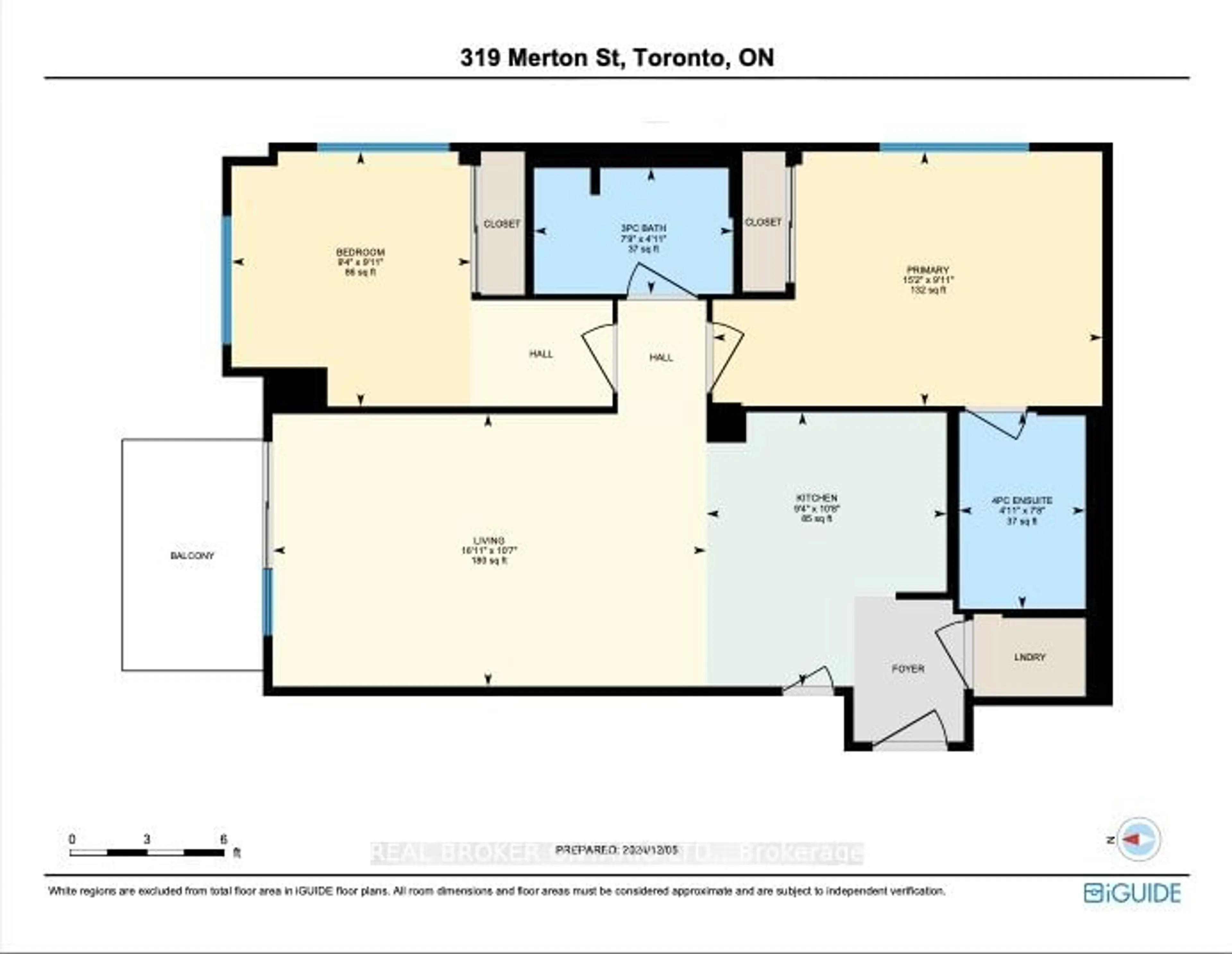 Floor plan for 319 Merton St #616, Toronto Ontario M4S 1A5