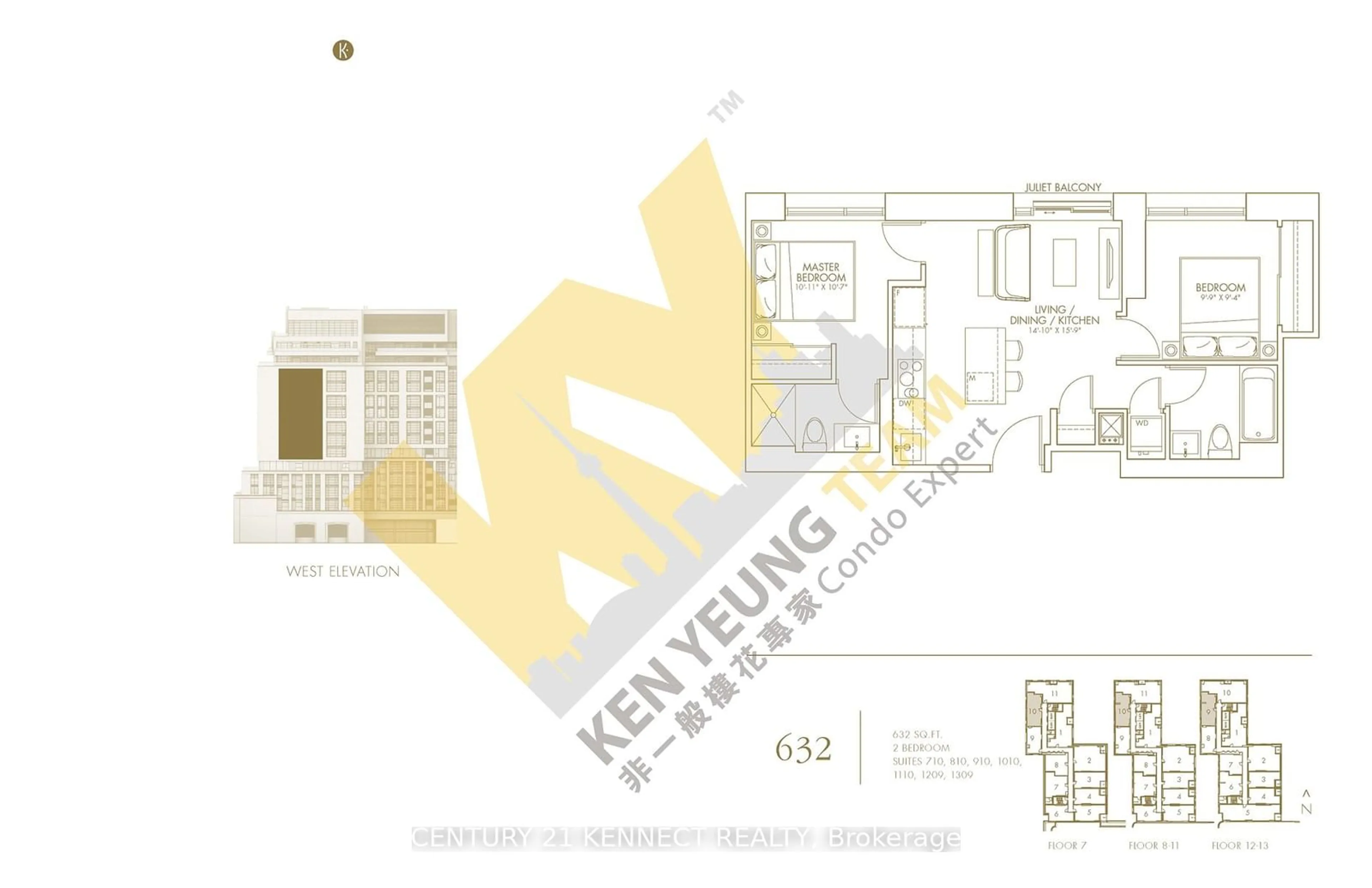 Floor plan for 501 Adelaide St #1209, Toronto Ontario M5V 1T4