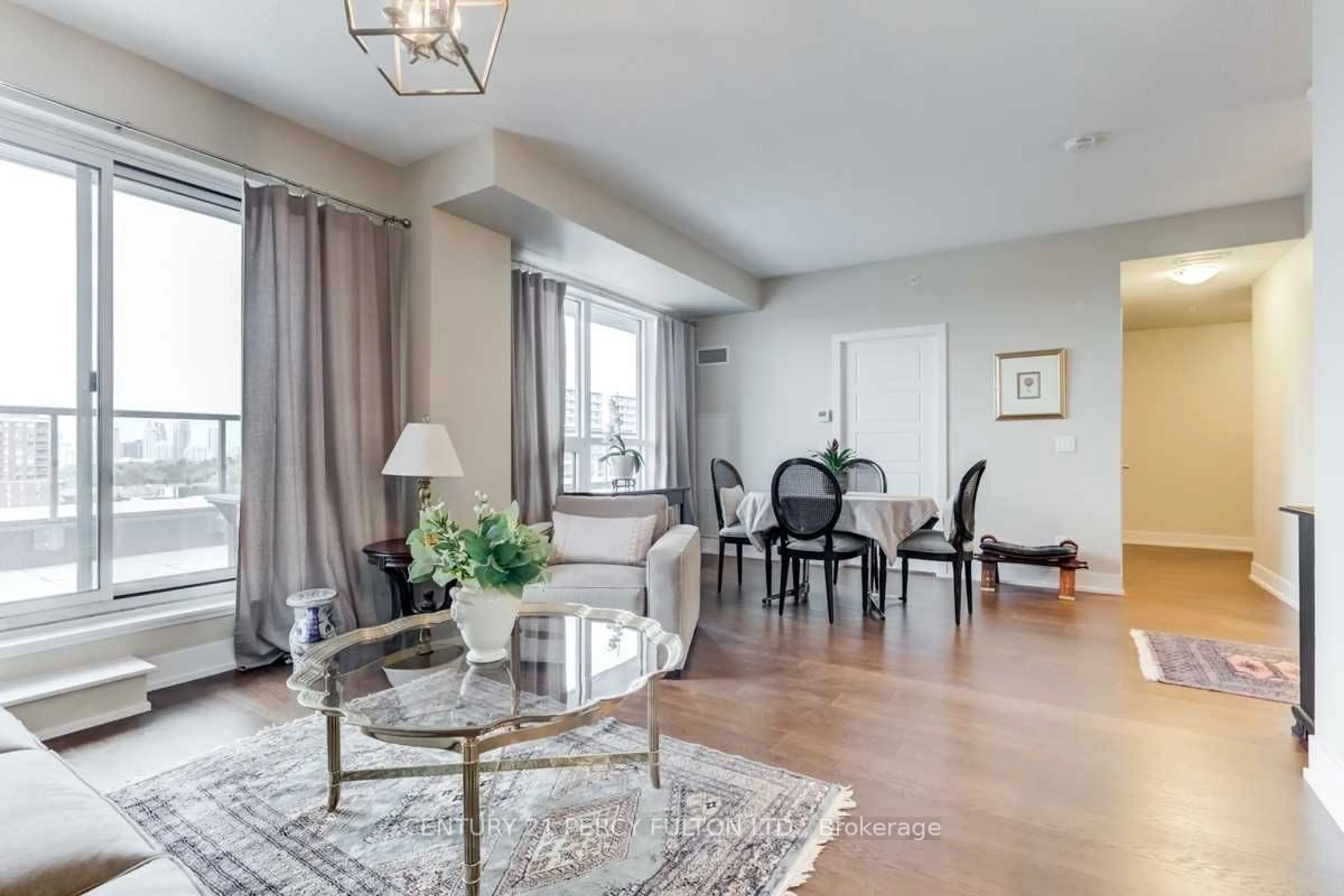 Living room with furniture, unknown for 7 Kenaston Gdns #1005, Toronto Ontario M2K 1G7