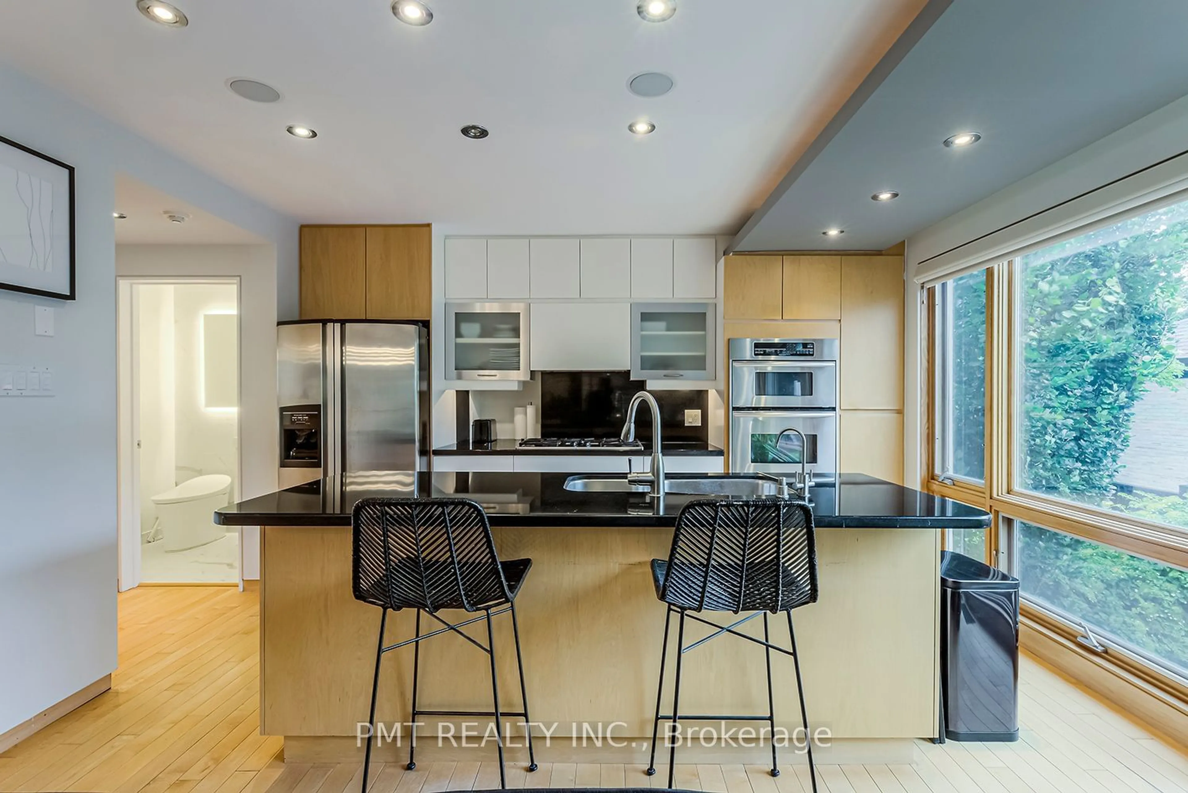 Contemporary kitchen, wood/laminate floor for 19 Clarendon Ave, Toronto Ontario M4V 1H8