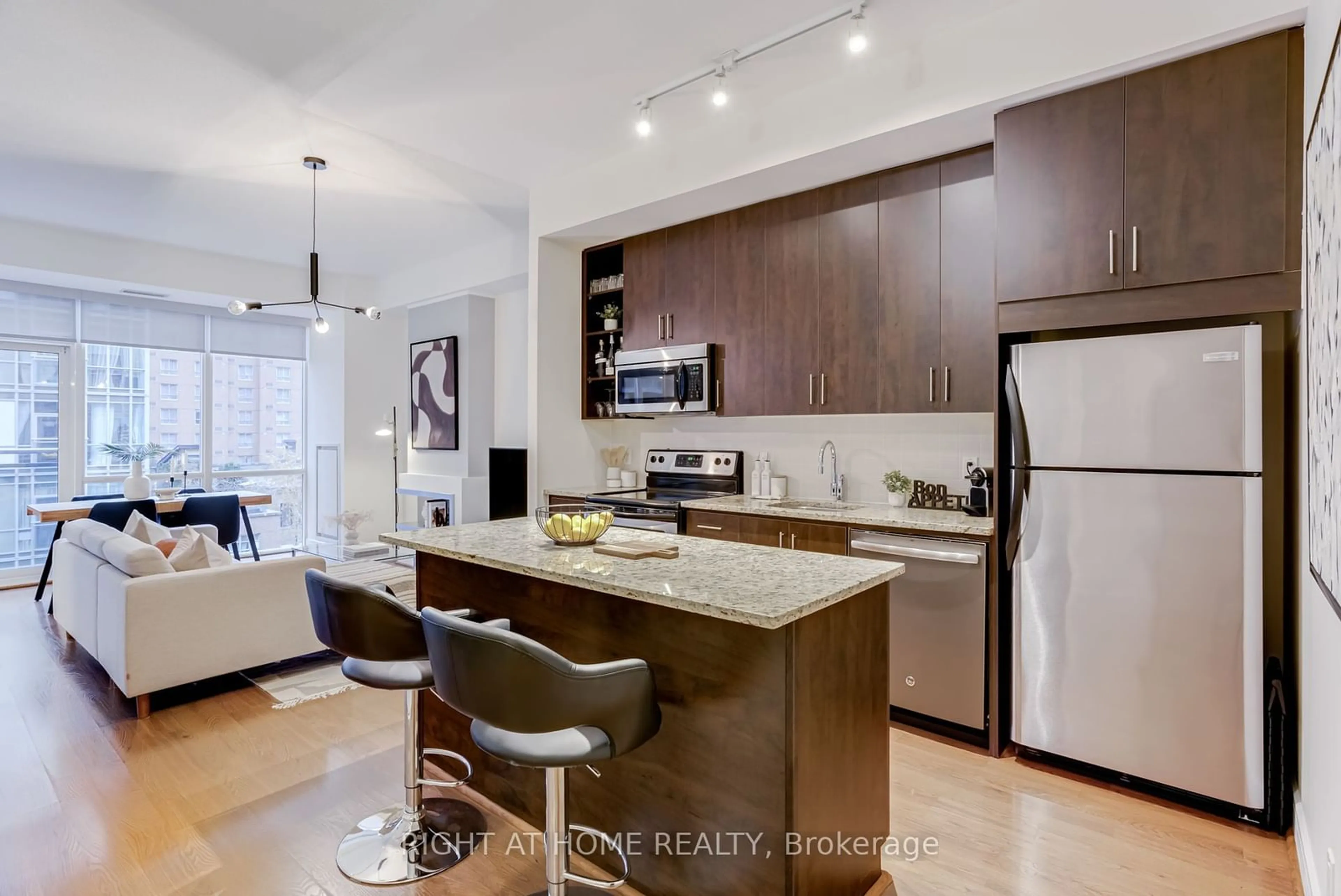 Open concept kitchen, unknown for 112 George St #510, Toronto Ontario M5A 2M5