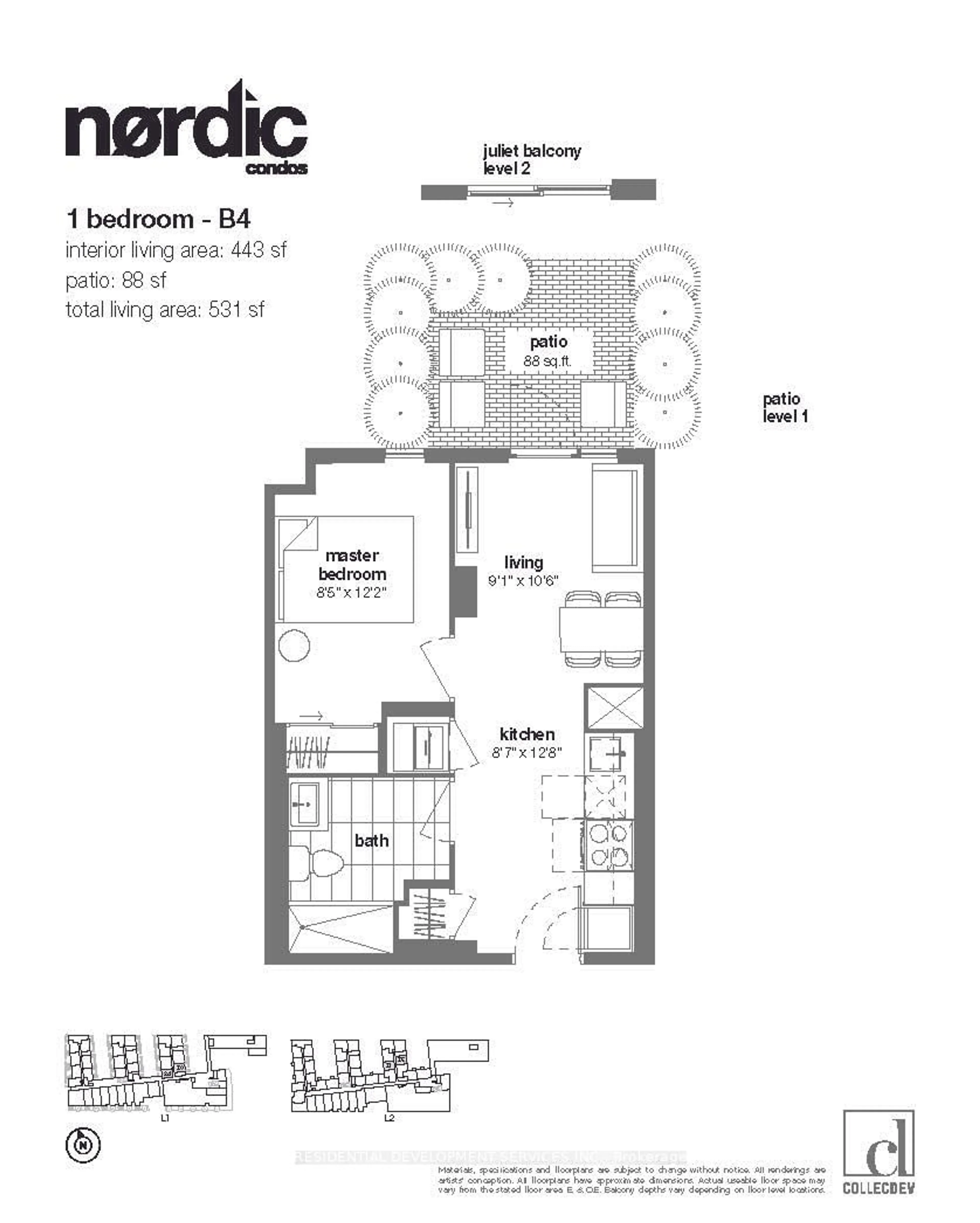 Floor plan for 500 Wilson Ave #231, Toronto Ontario M3H 5Y9