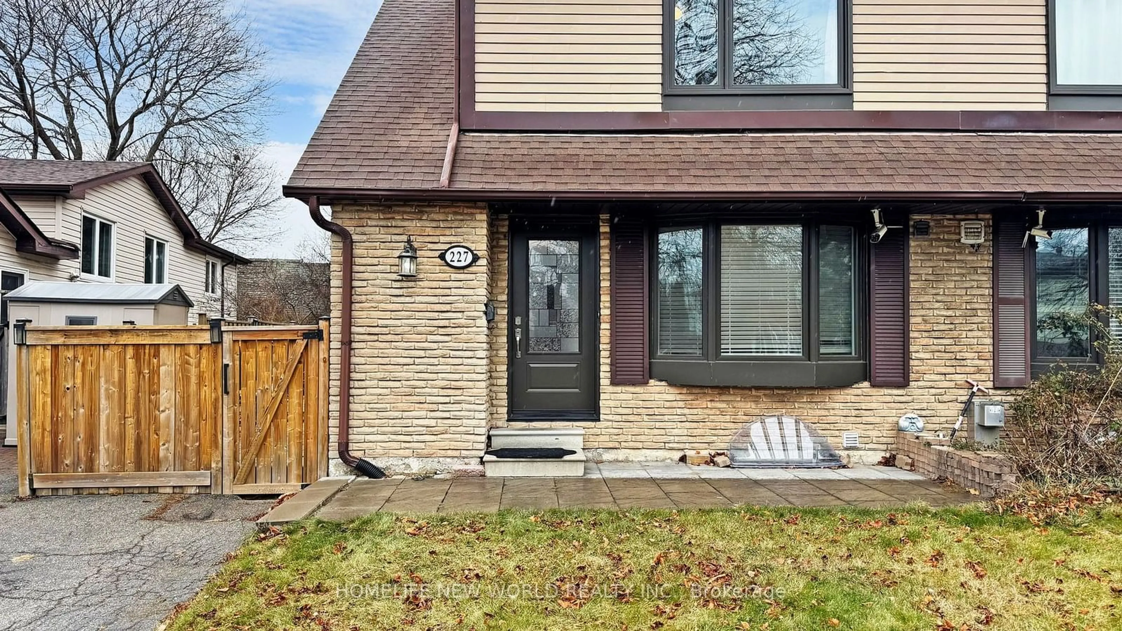 Home with brick exterior material, street for 227 Hollyberry Tr, Toronto Ontario M2H 2P3