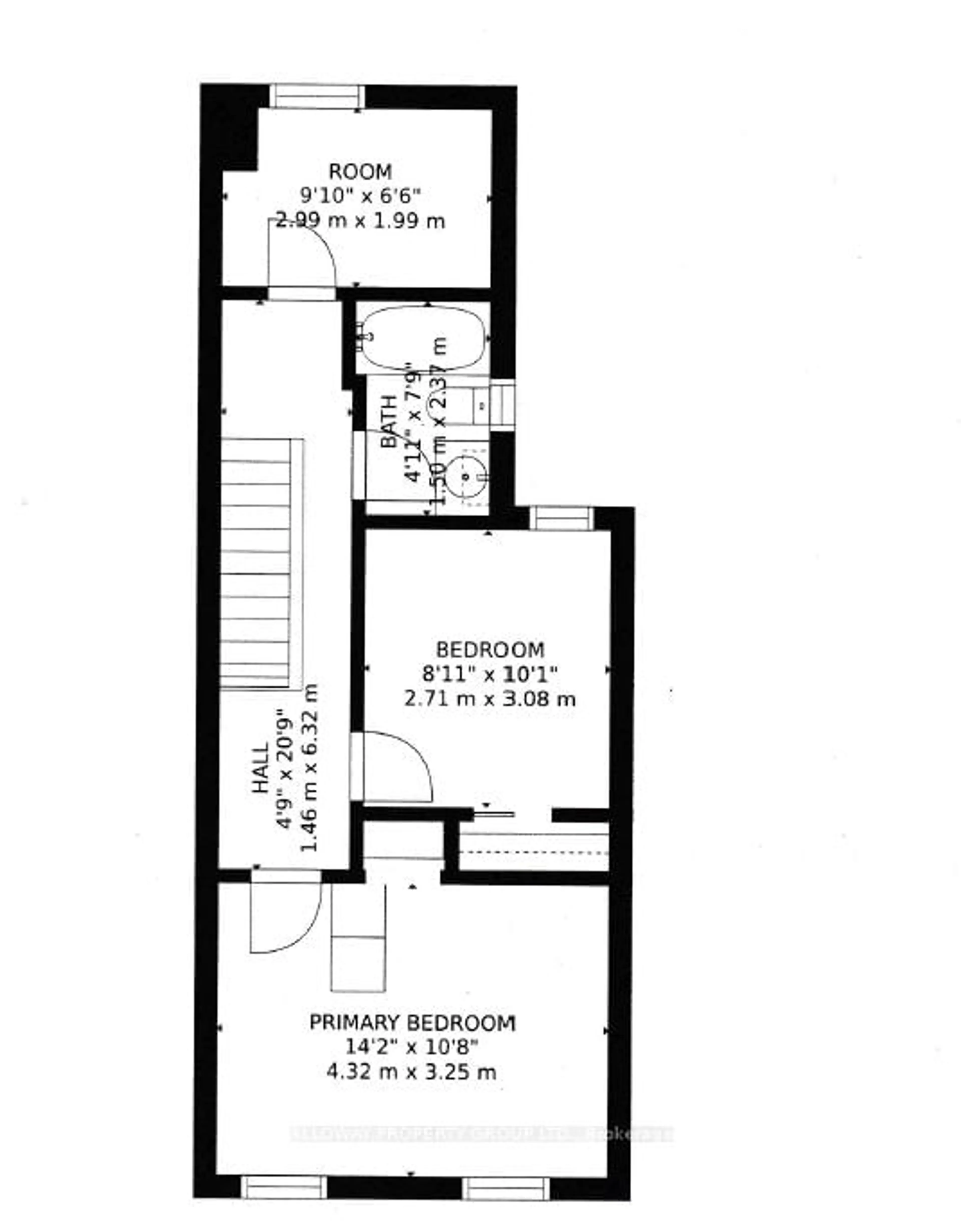 Floor plan for 1057 Bathurst St, Toronto Ontario M5R 3G8