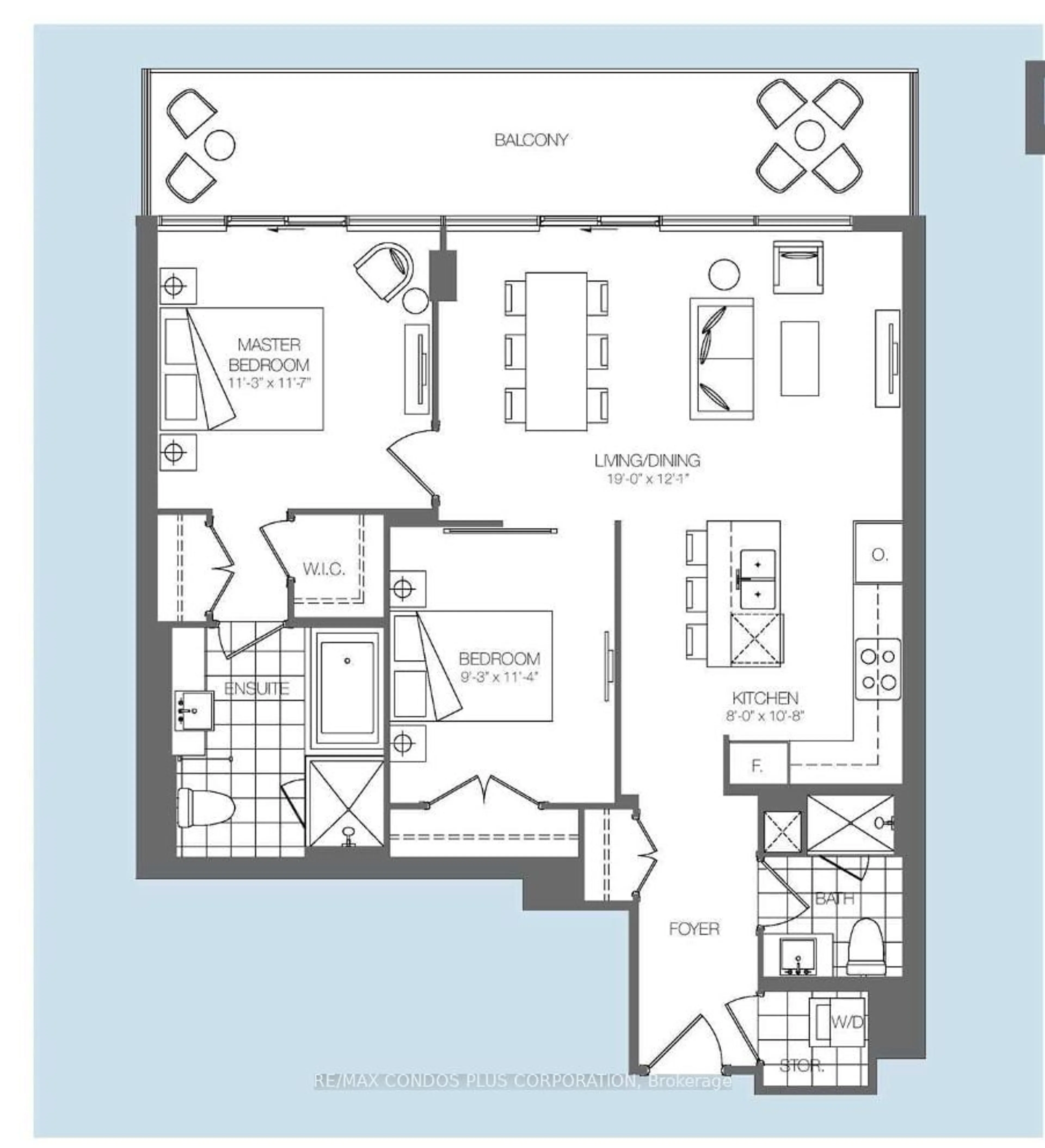 Floor plan for 170 Avenue Rd #607, Toronto Ontario M5R 0A4