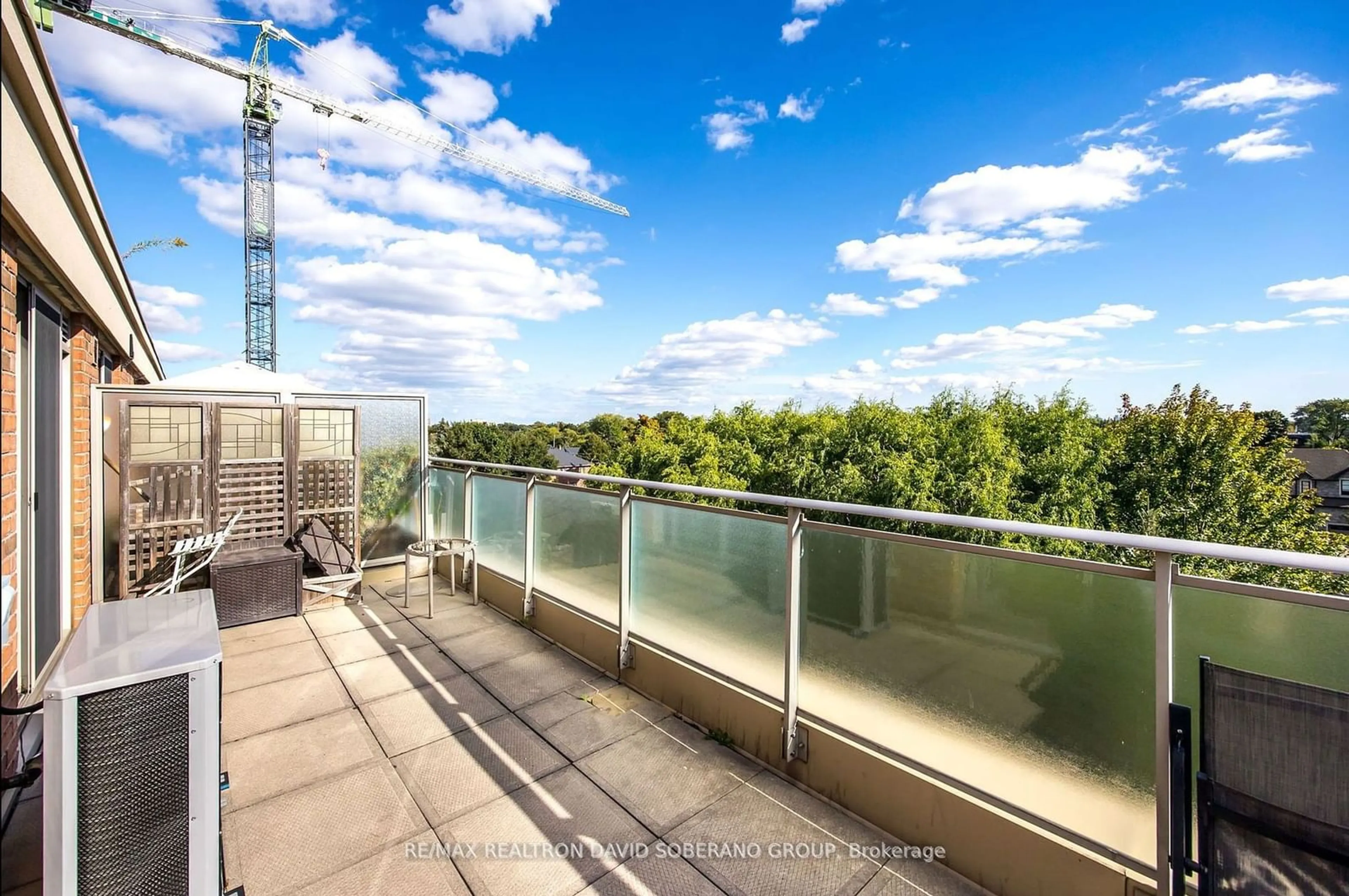 Balcony in the apartment, water/lake/river/ocean view for 801 Sheppard Ave #608, Toronto Ontario M3H 0A8