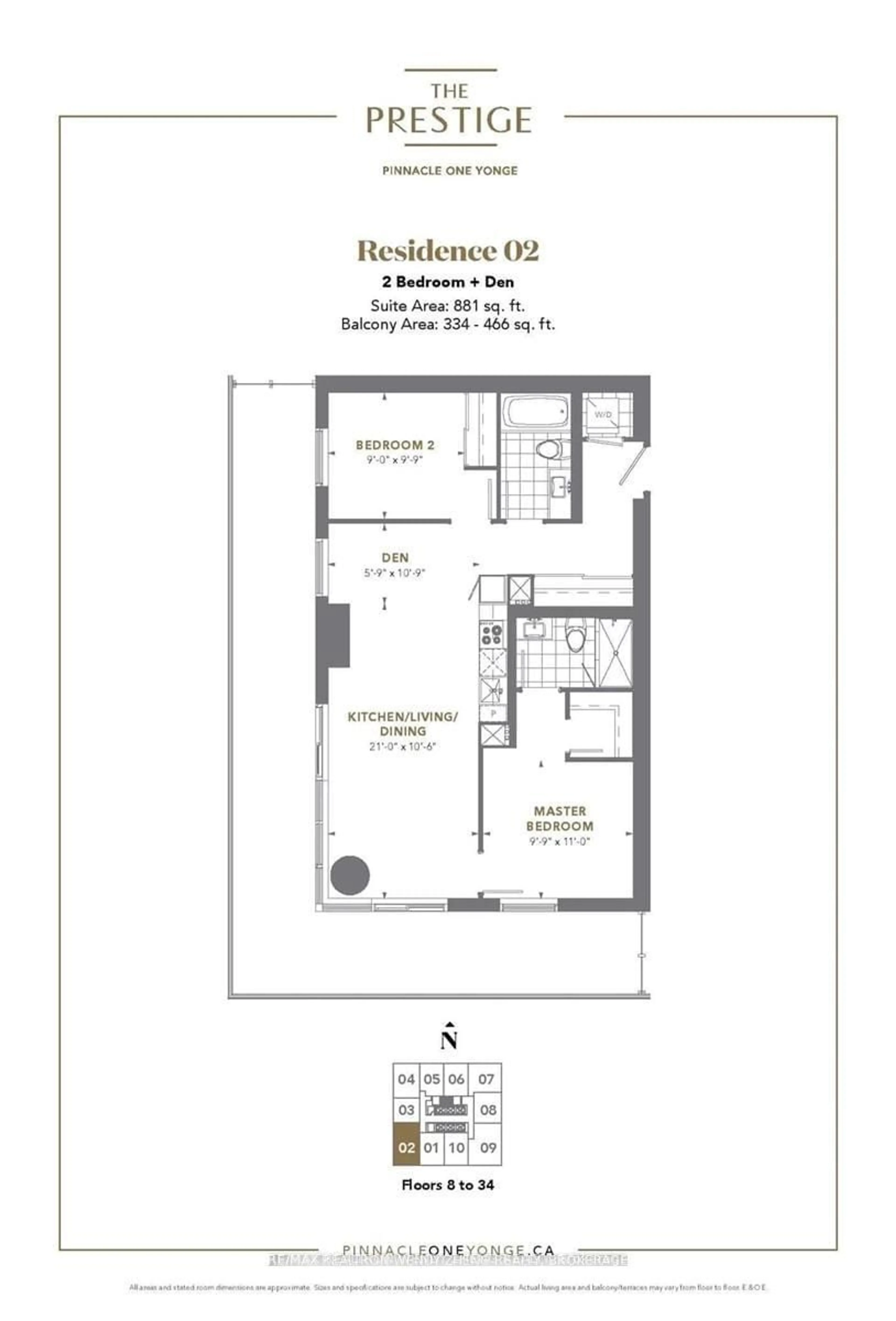 Floor plan for 28 Freeland St #902, Toronto Ontario M5E 0E3