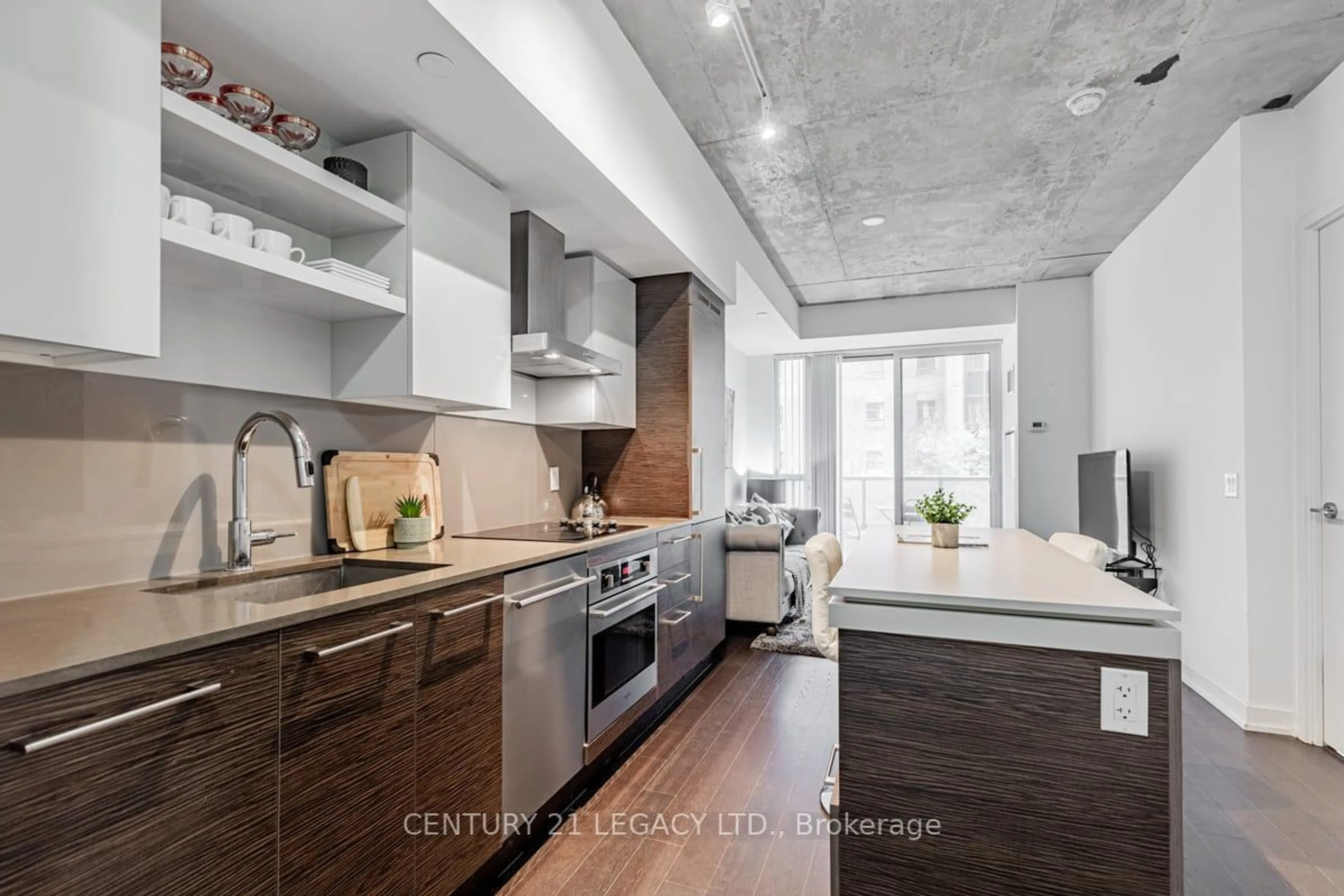 Open concept kitchen, unknown for 1030 King St #308, Toronto Ontario M6K 0B4