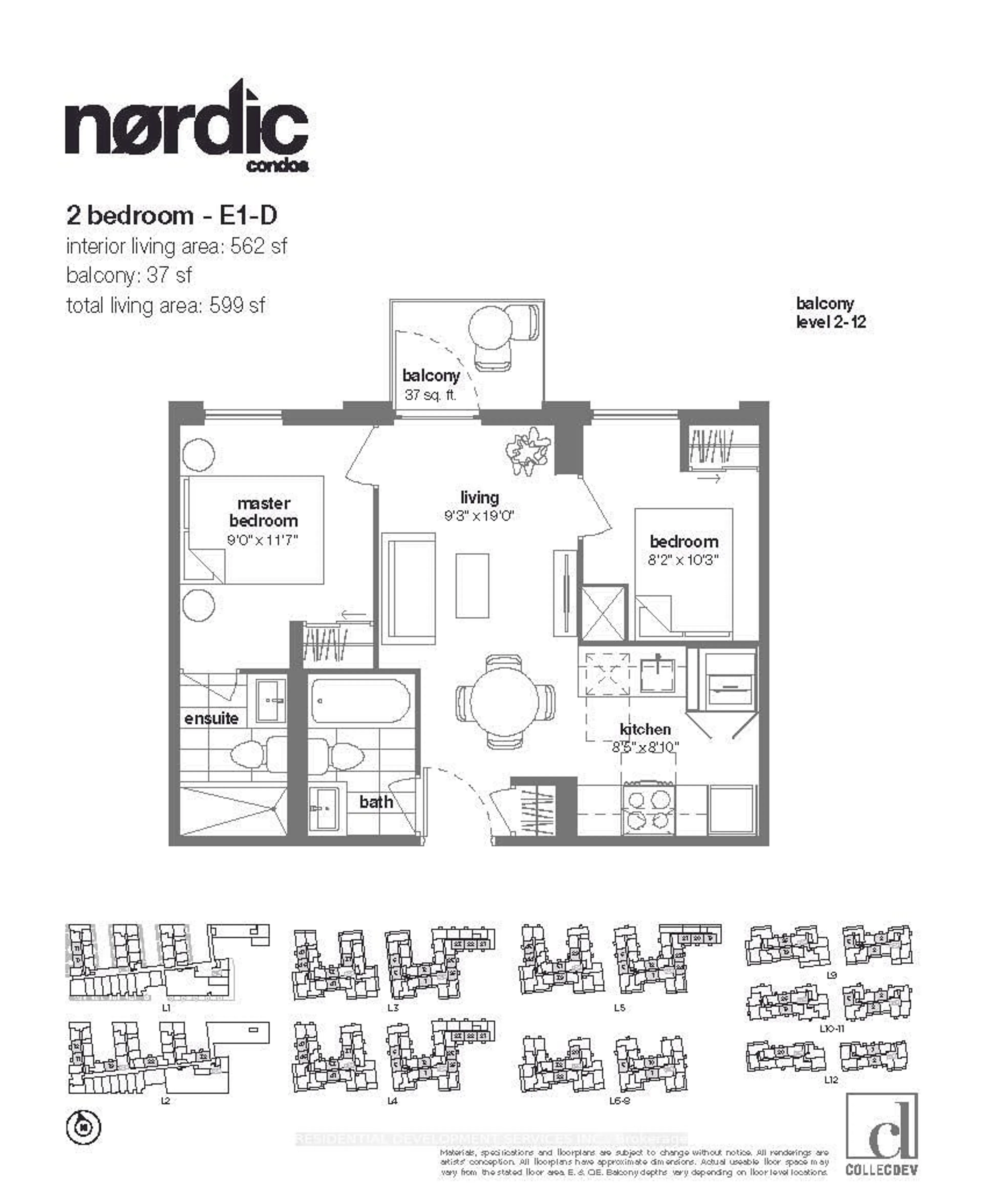 Floor plan for 500 Wilson Ave #544, Toronto Ontario M3H 5Y9