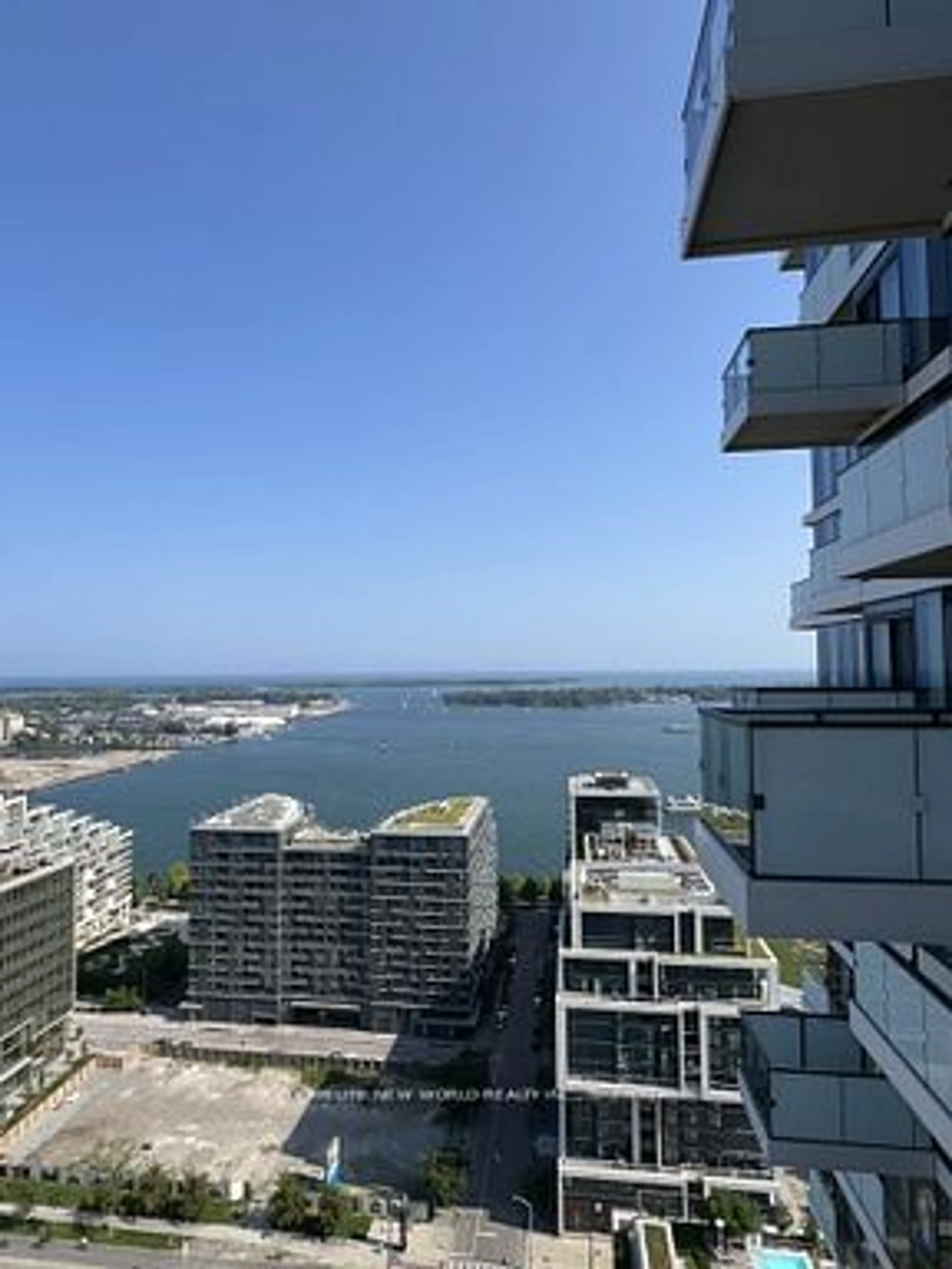 Balcony in the apartment, water/lake/river/ocean view for 16 Bonnycastle St #2606, Toronto Ontario M5A 4M6