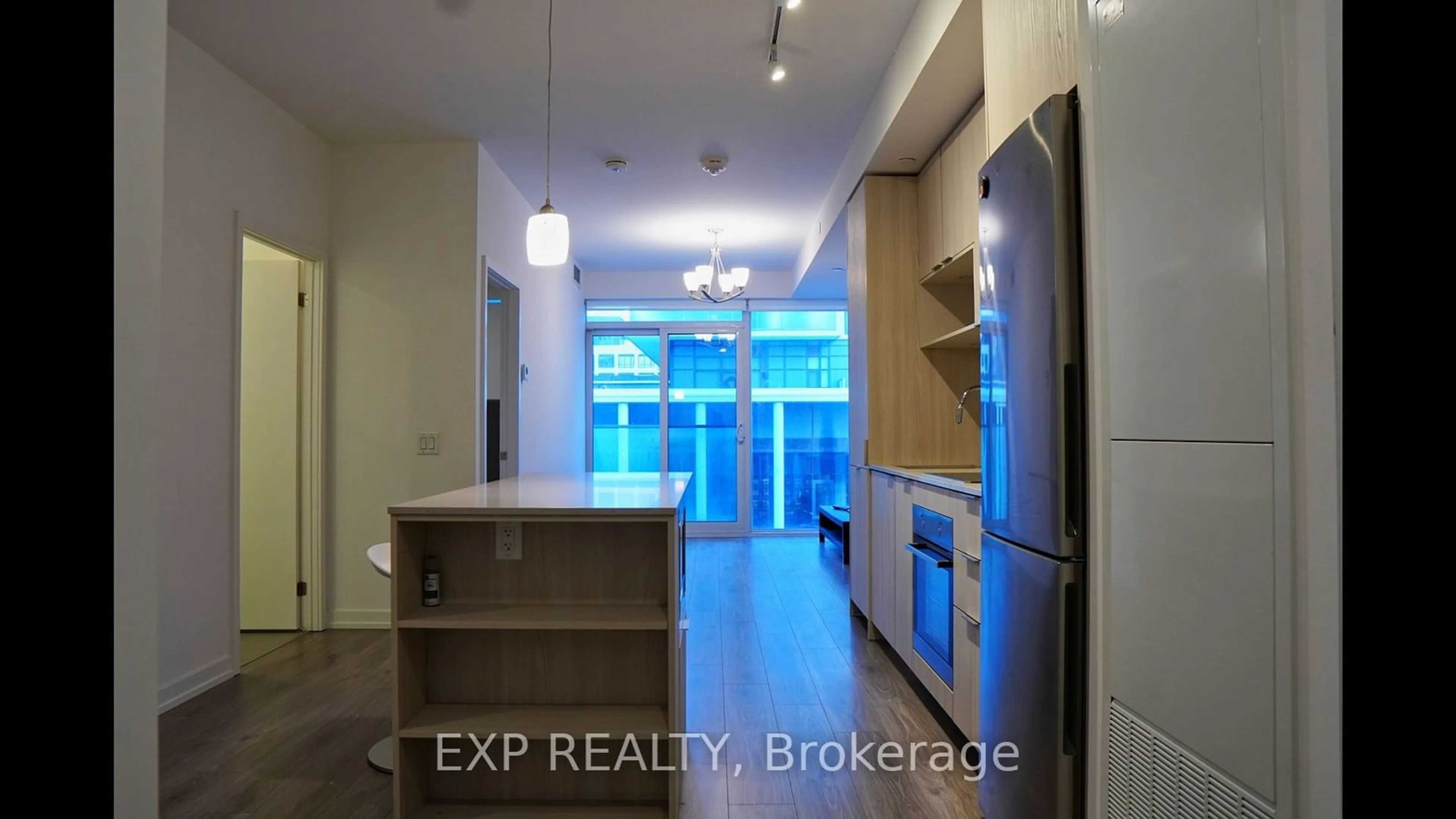 Open concept kitchen, ceramic/tile floor for 20 Tubman Ave #413, Toronto Ontario M5A 0M8