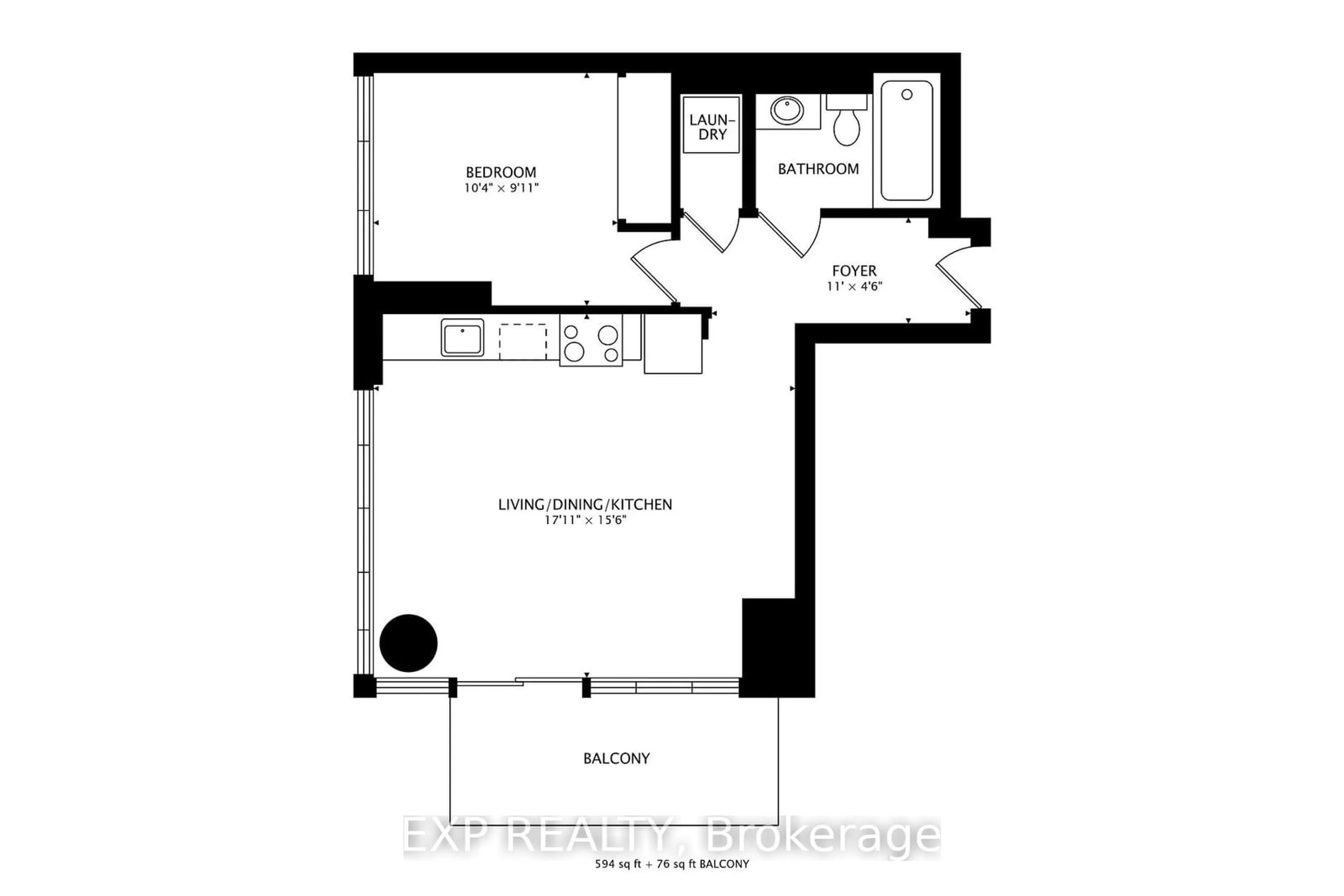 Floor plan for 33 Lombard St #1902, Toronto Ontario M5C 3H8