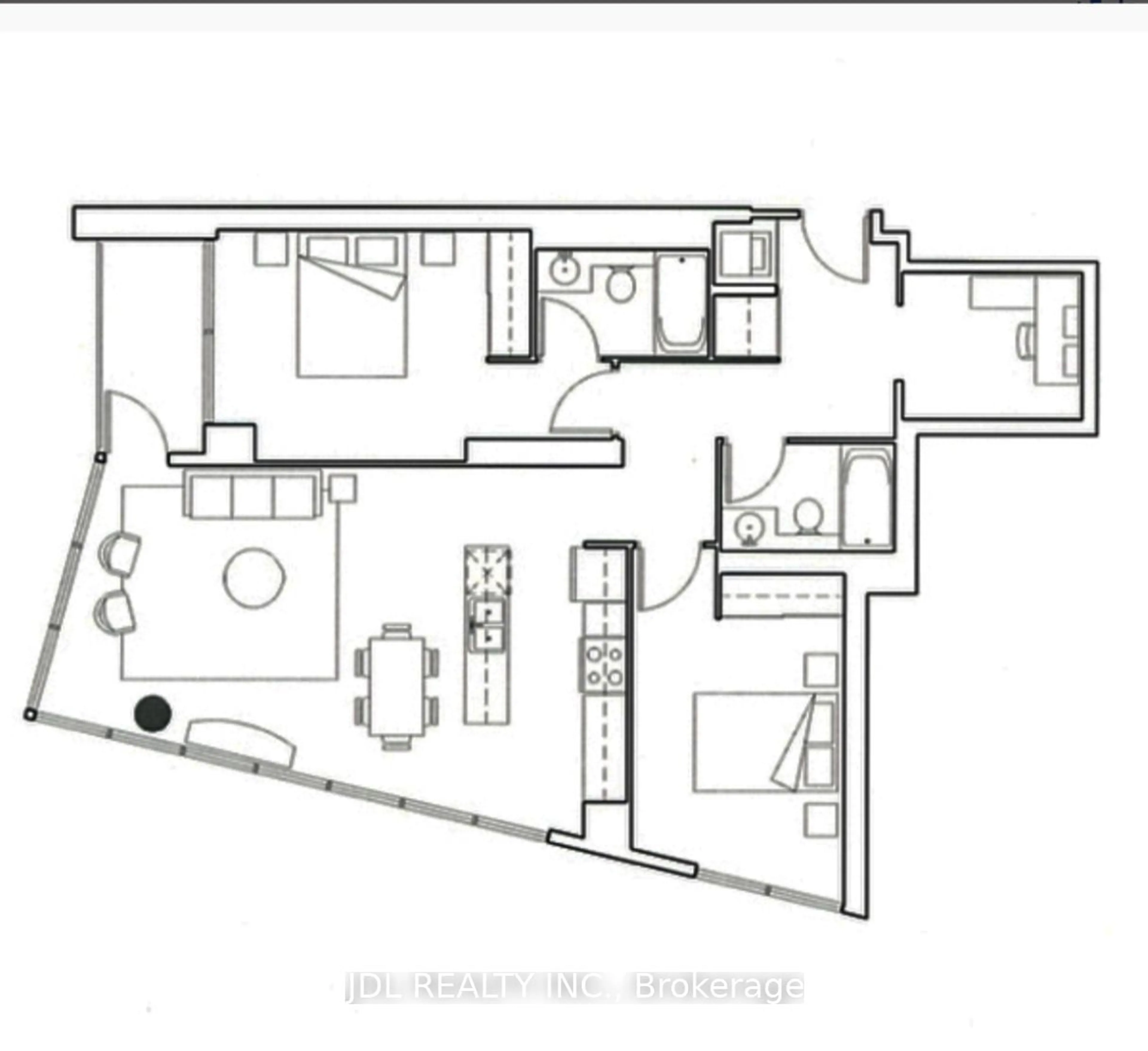 Floor plan for 3 Navy Wharf Crt #502, Toronto Ontario M5V 3V1